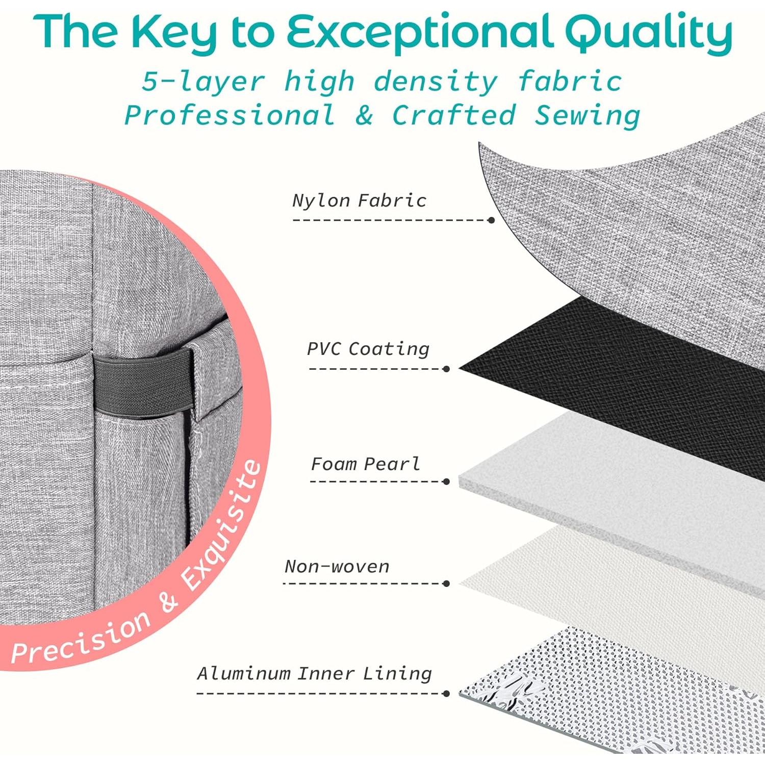 Bolsa de Almuerzo Aislada KIPBELIF Gris 10L para Adultos