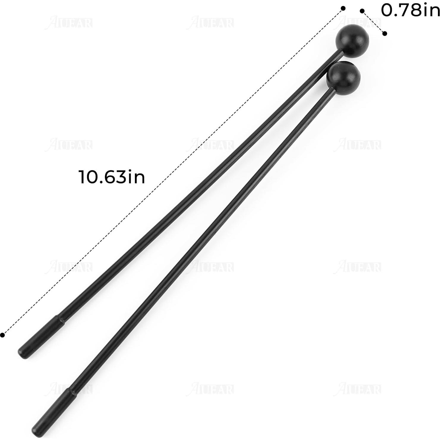 Paquete de 10 Martillos de Plástico AUEAR para Percusión 27.3 cm
