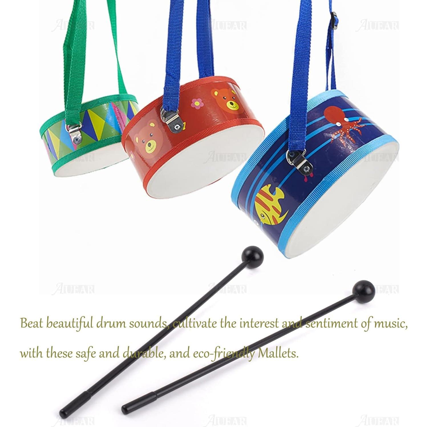 Paquete de 10 Martillos de Plástico AUEAR para Percusión 27.3 cm