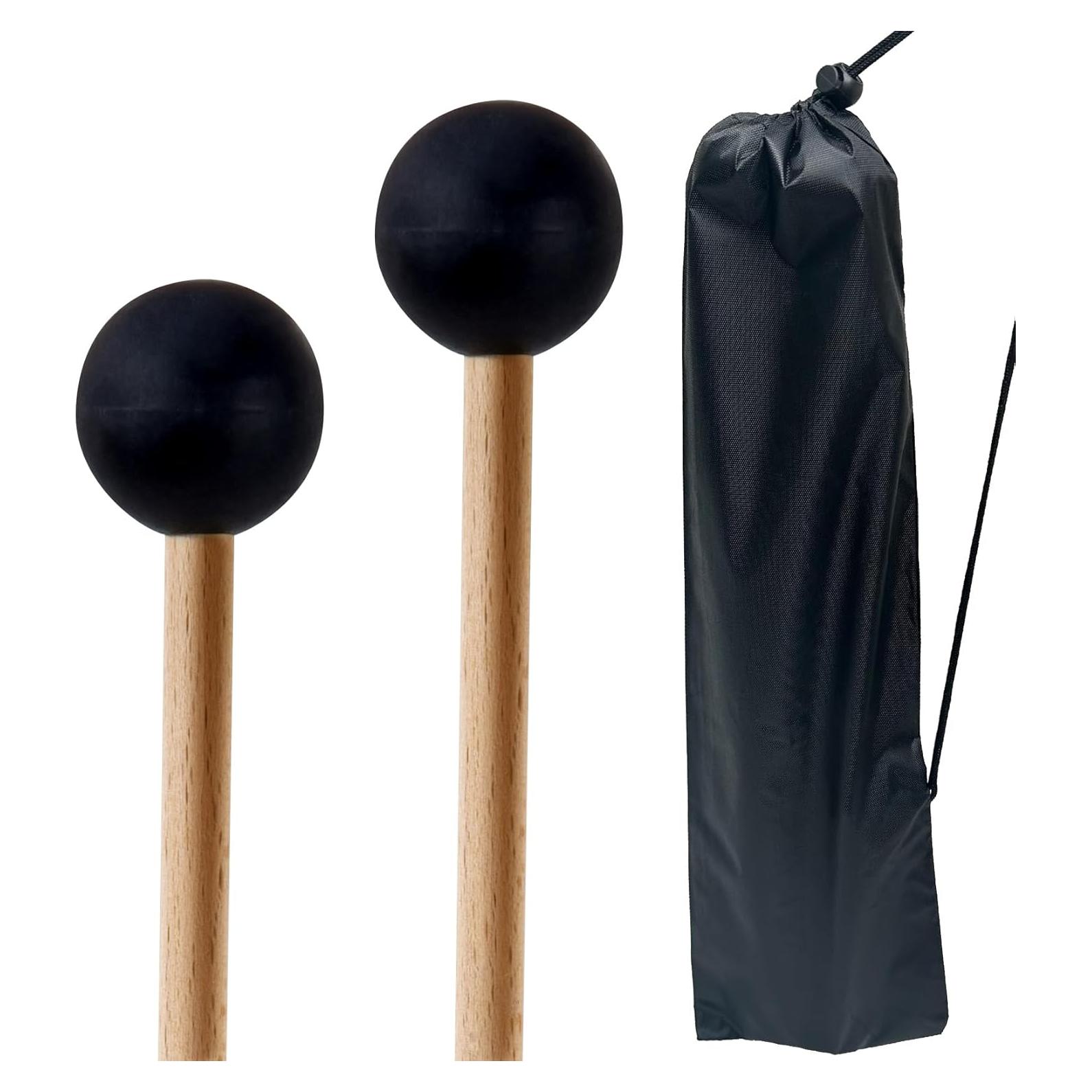 Mazos de Goma 38.1 cm Gdwsm-1 con Bolsa para Percusión