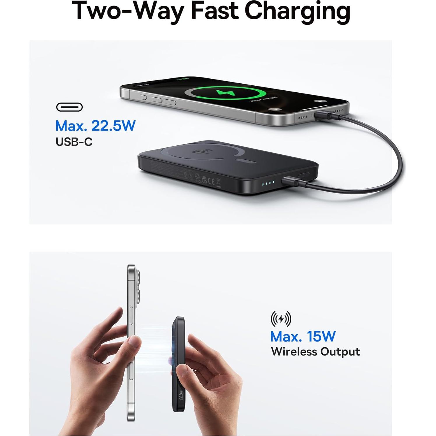 Baseus Estación de Acoplamiento 11 en 1 + Power Bank Magnético 10000mAh