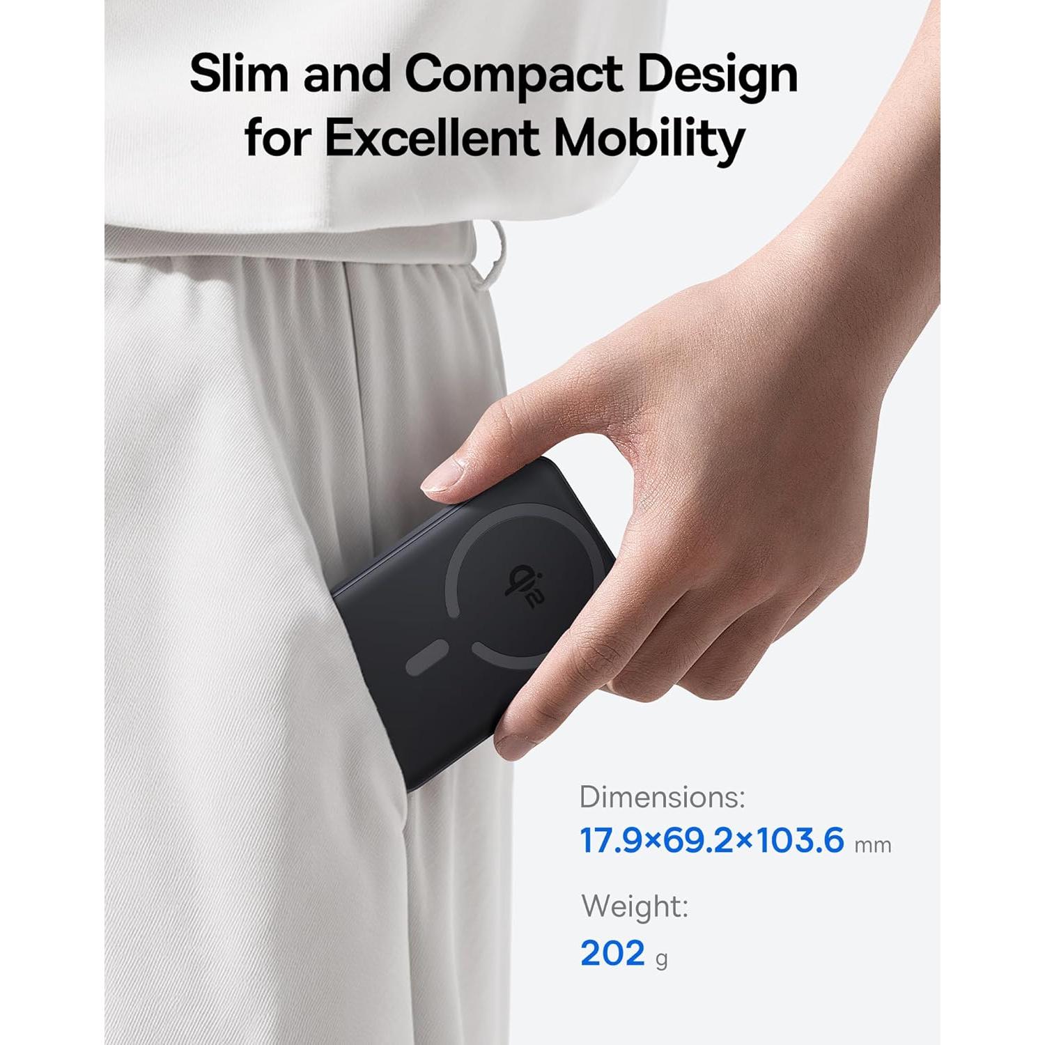 Baseus Estación de Acoplamiento 11 en 1 + Power Bank Magnético 10000mAh