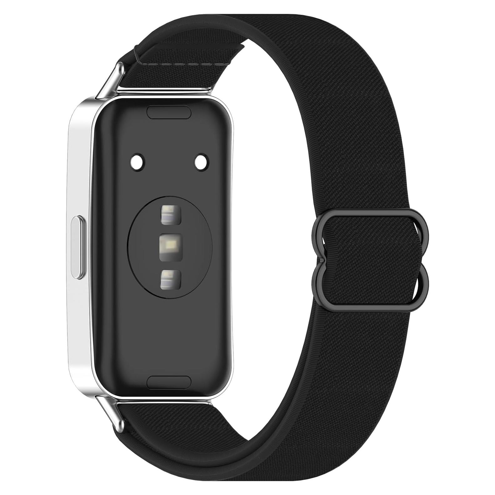 Correa de Reemplazo LOKEKE para Huawei Band 10/9/8 - Nylon Negro