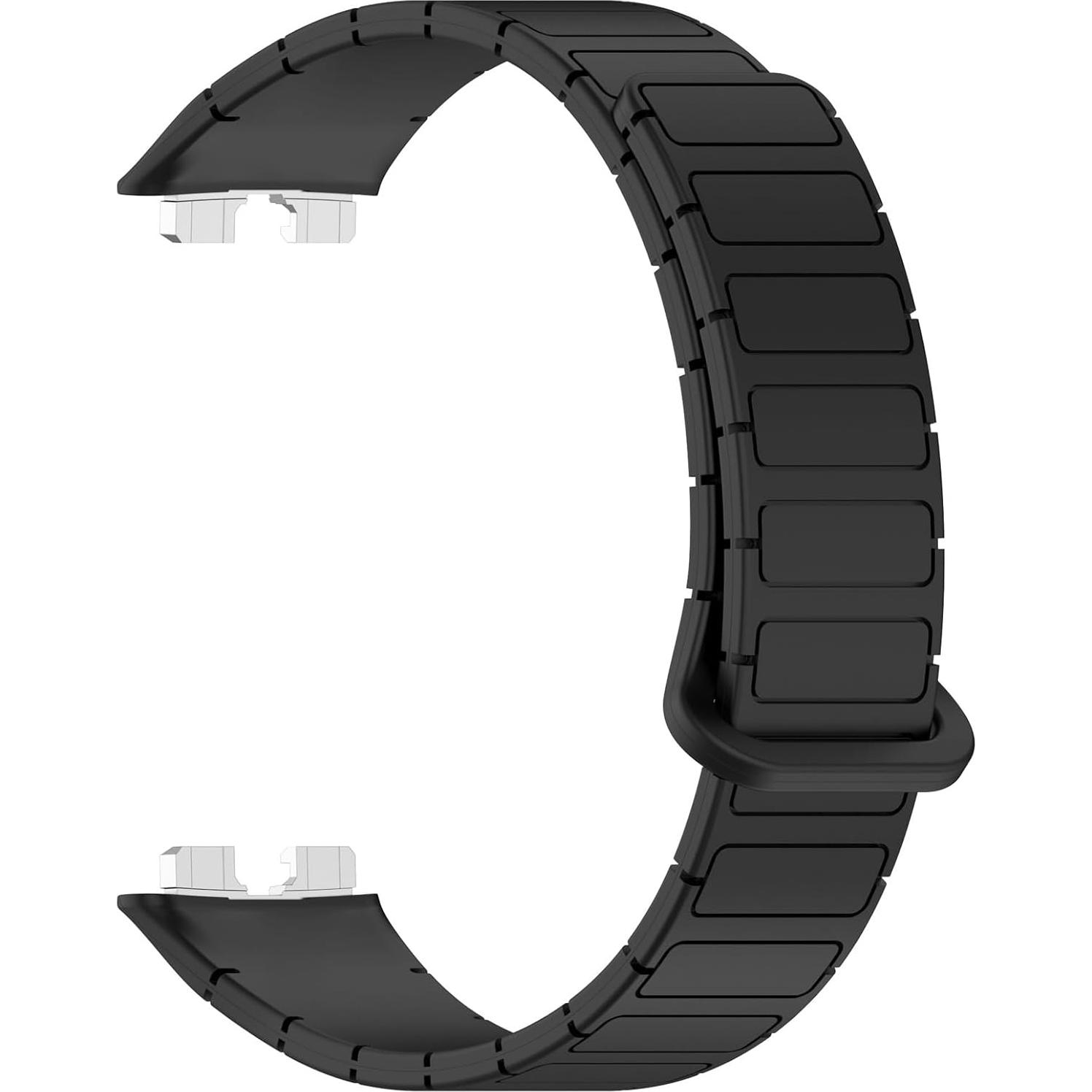 Correa de Silicona Ajustable AWADUO para Huawei Band 10/9/8 - Negro