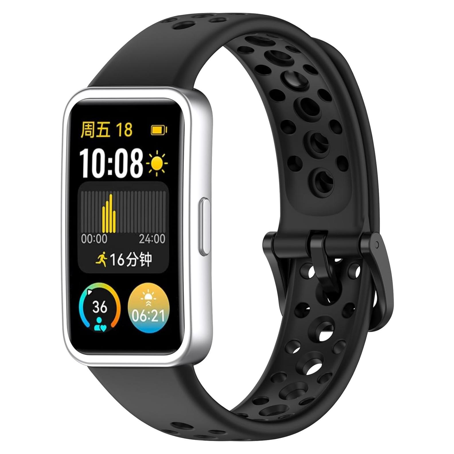 Correa de Silicona Disscool para Huawei Band 10/9/8 NFC - Ajustable