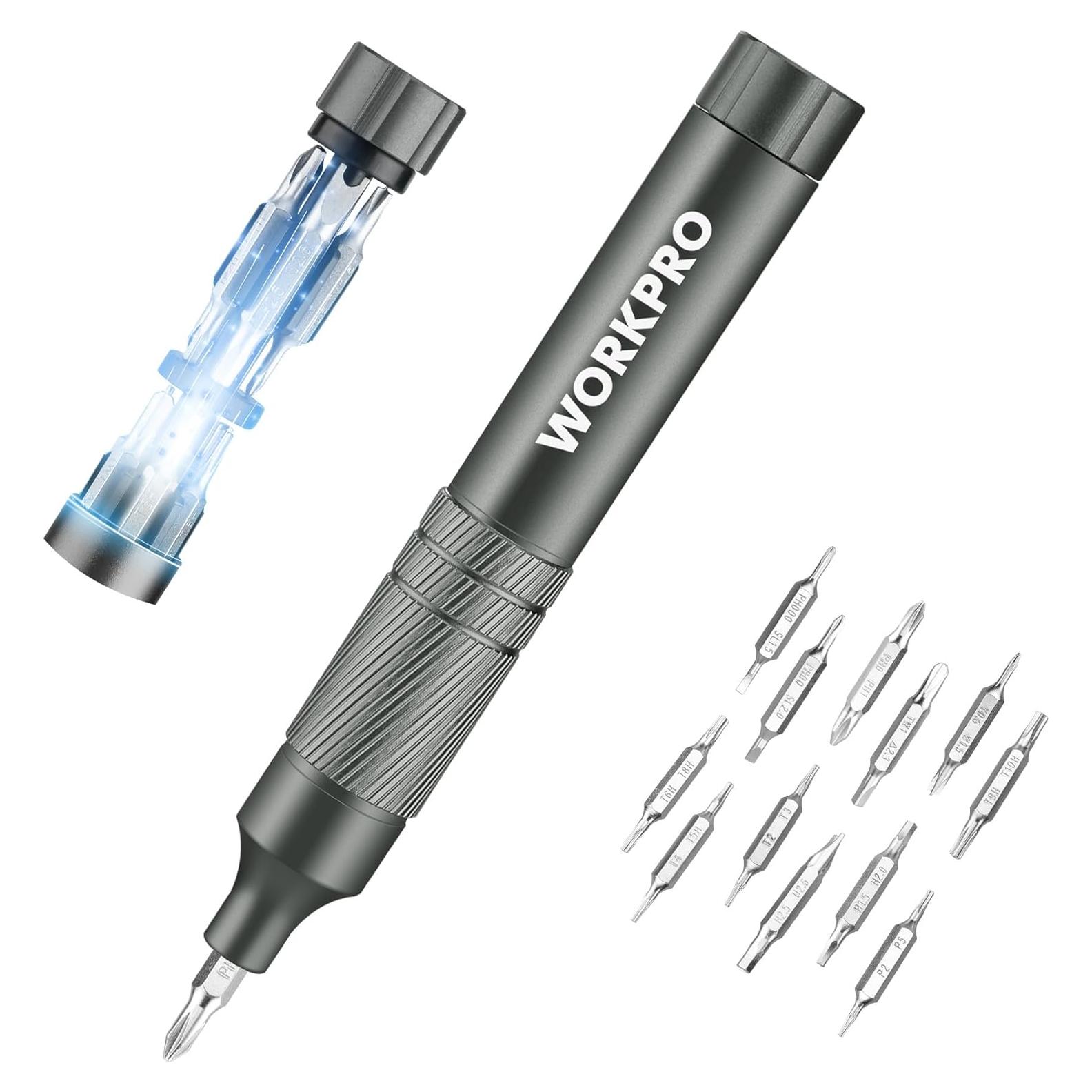 Juego de Destornilladores Mini 24 en 1 WORKPRO - Acero S2