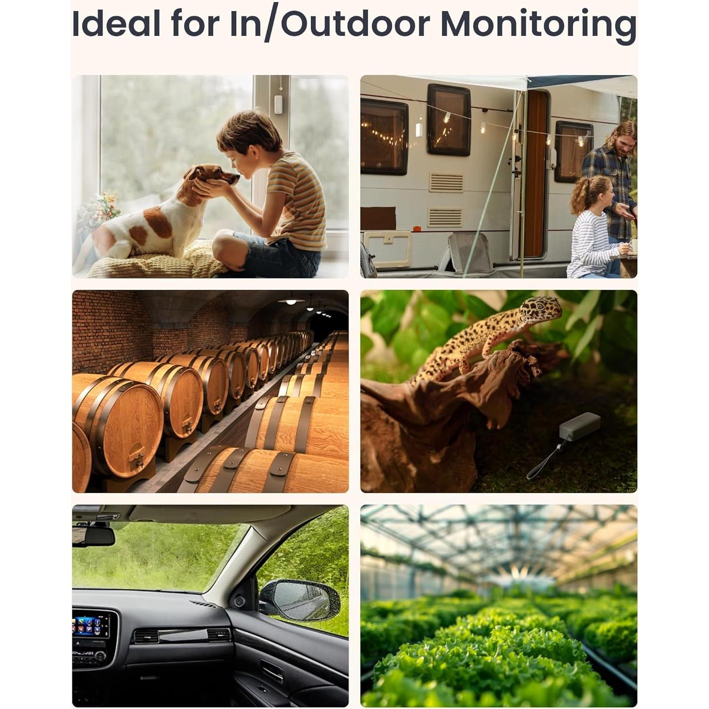 Termómetro Higrómetro Bluetooth SwitchBot IP65 3 Sensores