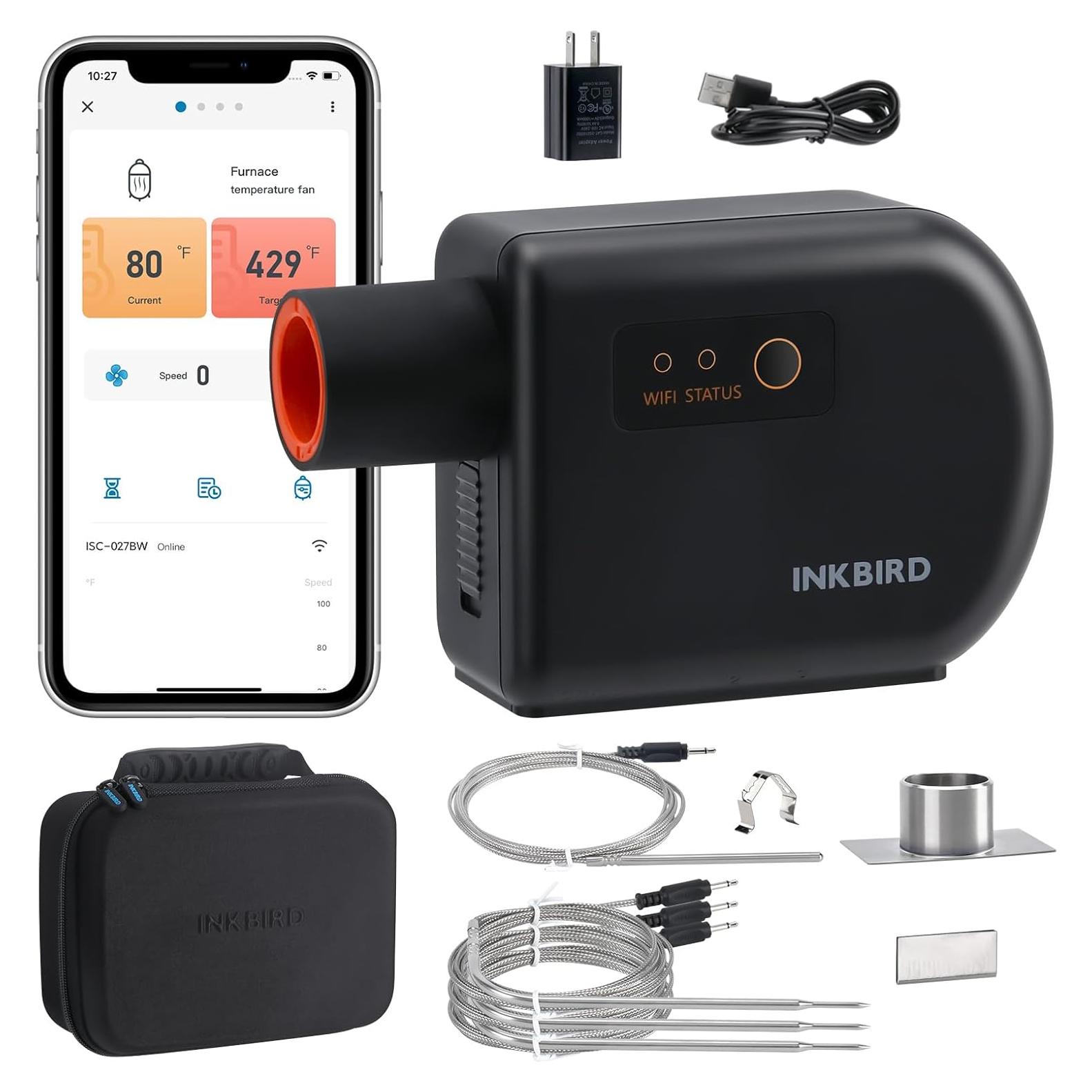 Controlador de Temperatura Inkbird Wi-Fi y Bluetooth para Ahumador