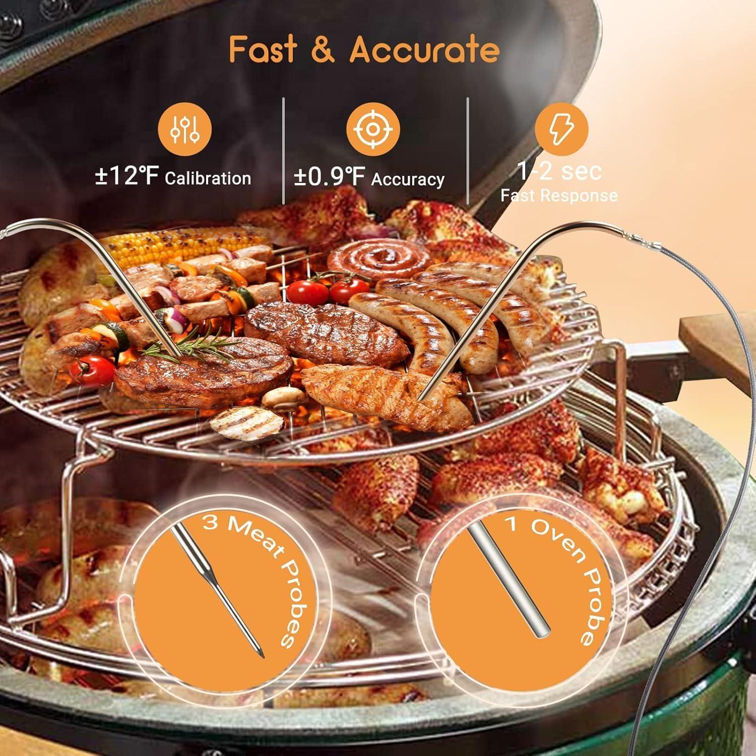 Controlador de Temperatura Inkbird Wi-Fi y Bluetooth para Ahumador