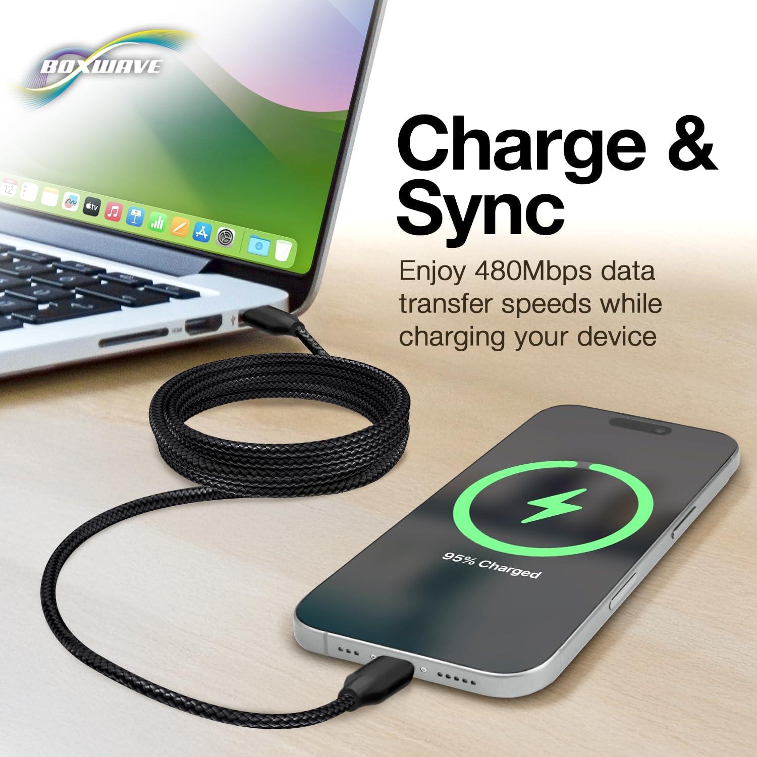 Cable BoxWave DirectSync PD 3m USB-C a USB-C 100W Nylon