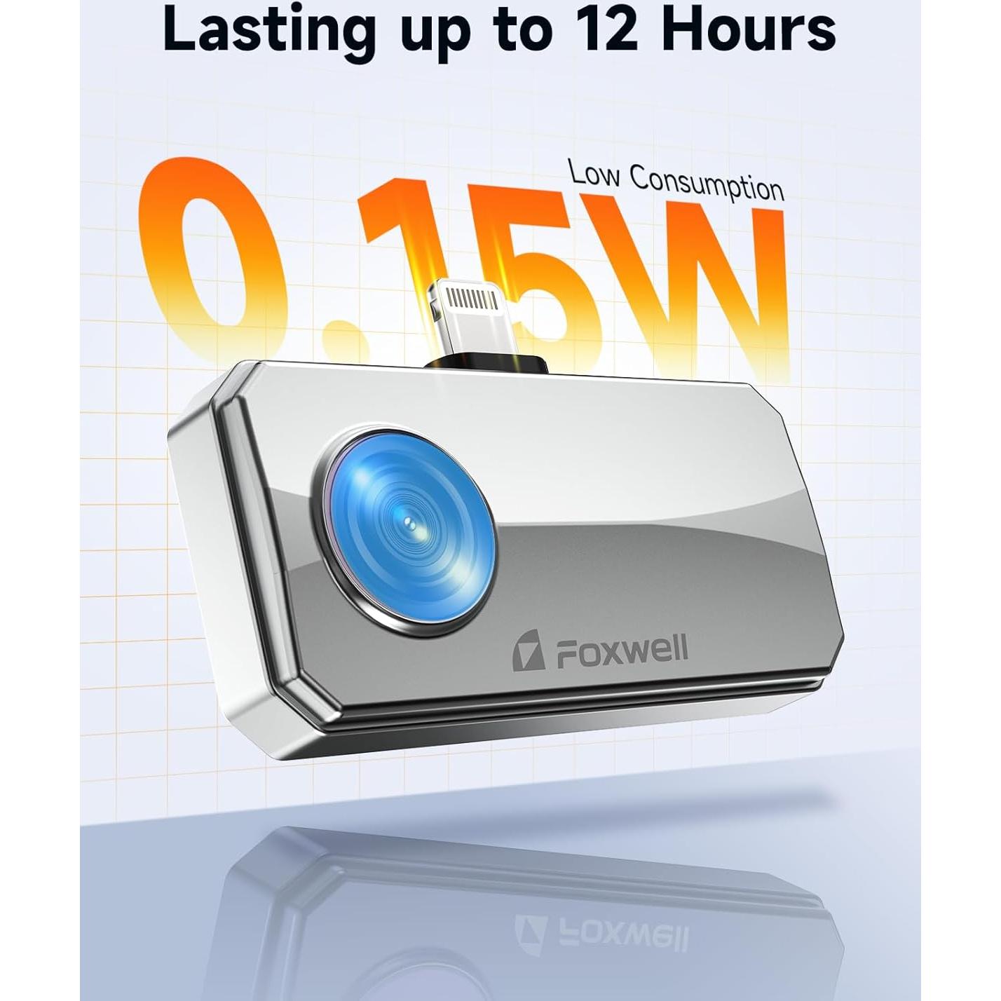 Cámara Térmica FOXWELL RT100 para iPhone y iPad, 256x192