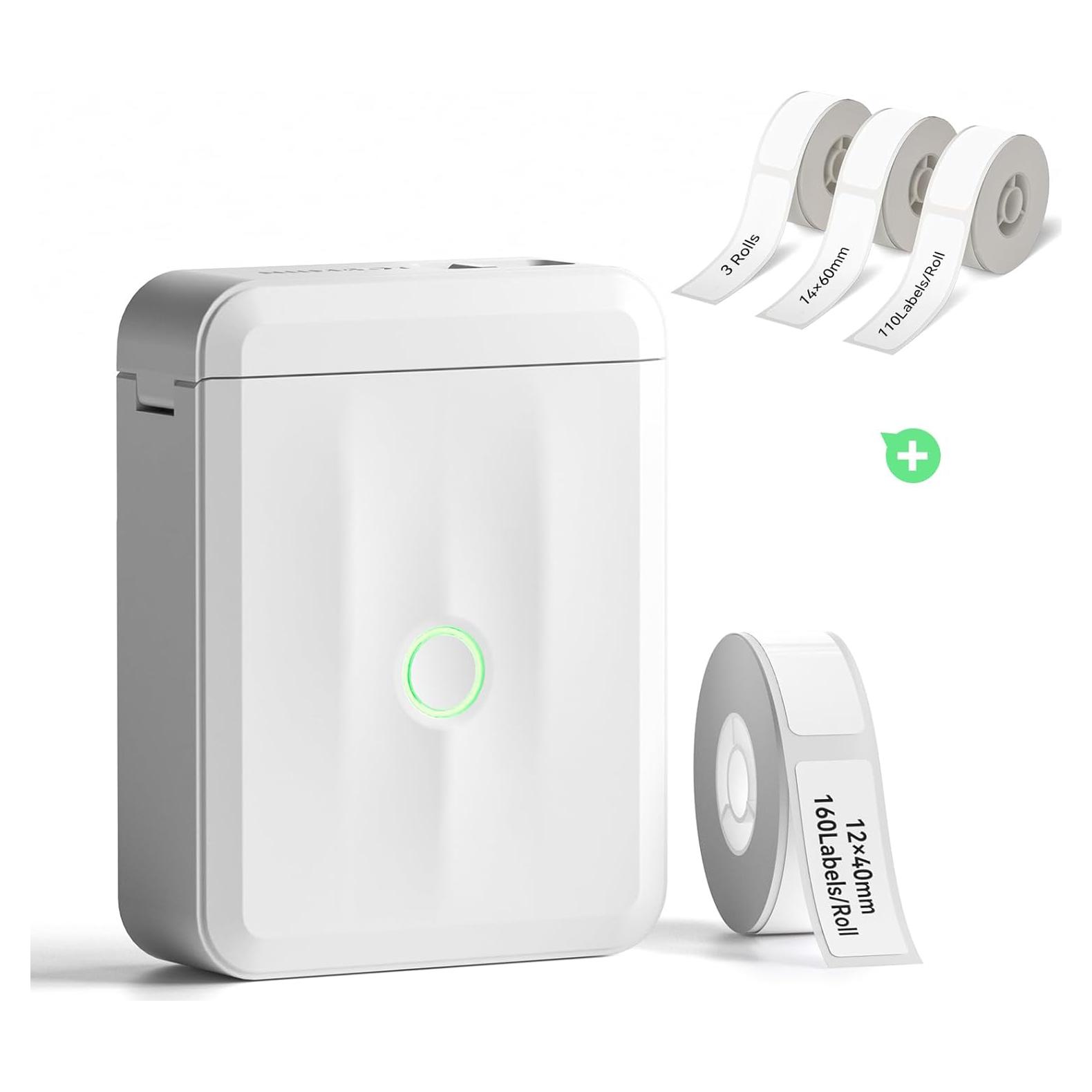 Máquina de Etiquetas NIIMBOT D110M con 3 Rollos 1.4x6 cm