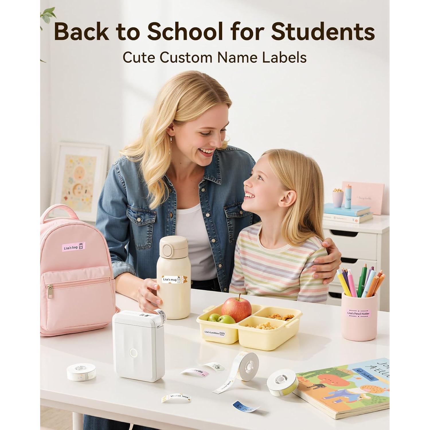 Máquina de Etiquetas NIIMBOT D110M con 3 Rollos 1.4x6 cm