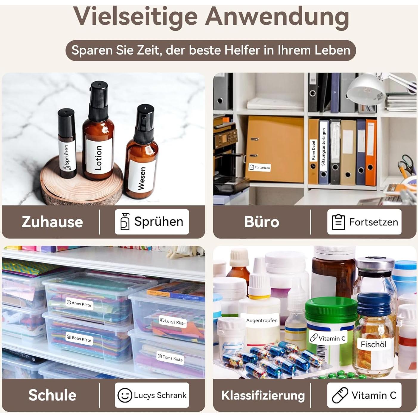 Máquina de Etiquetas NIIMBOT D110M con 3 Rollos 1.4x6 cm