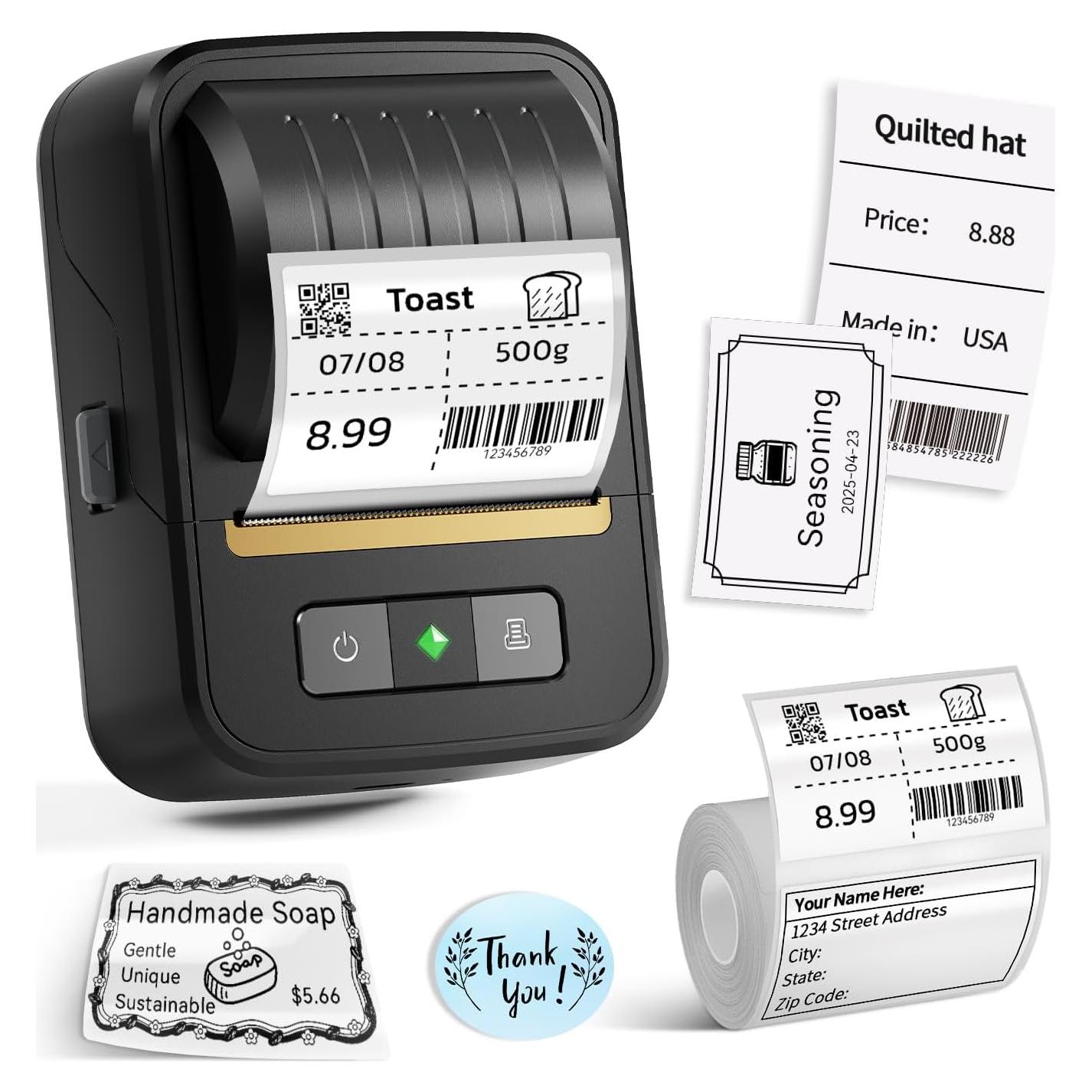 Impresora de Etiquetas Bluetooth NADAIIN N20 Portátil 5.1cm