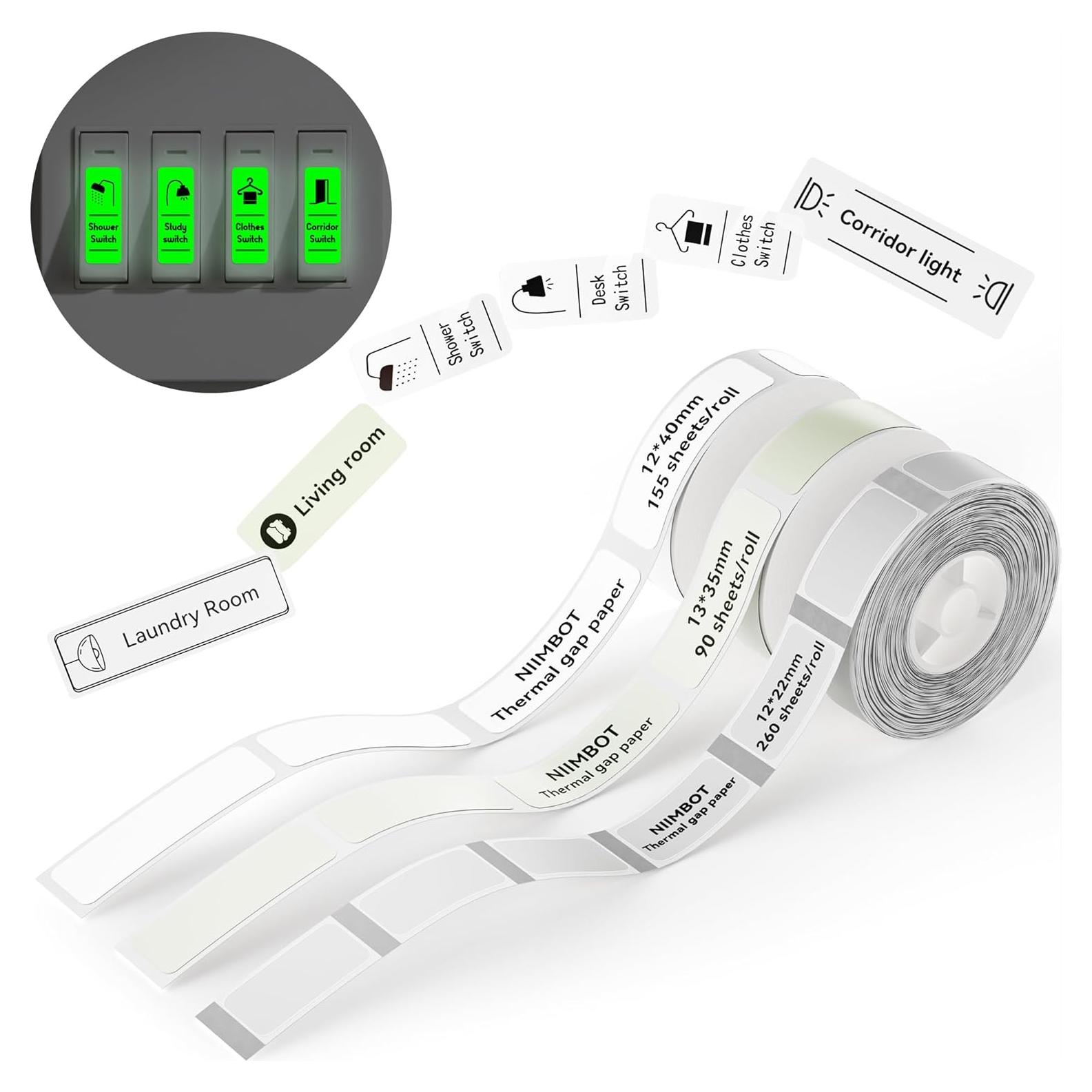 Cinta de Etiquetas Térmicas NIIMBOT 3 Rollos para Interruptor D