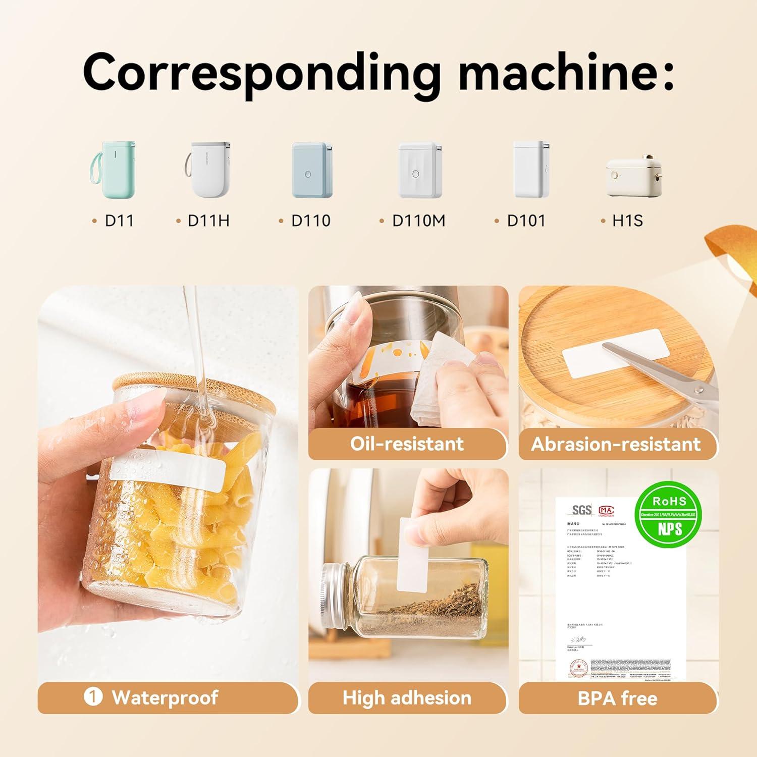 Cinta de Etiquetas Térmicas NIIMBOT 3 Rollos para Interruptor D