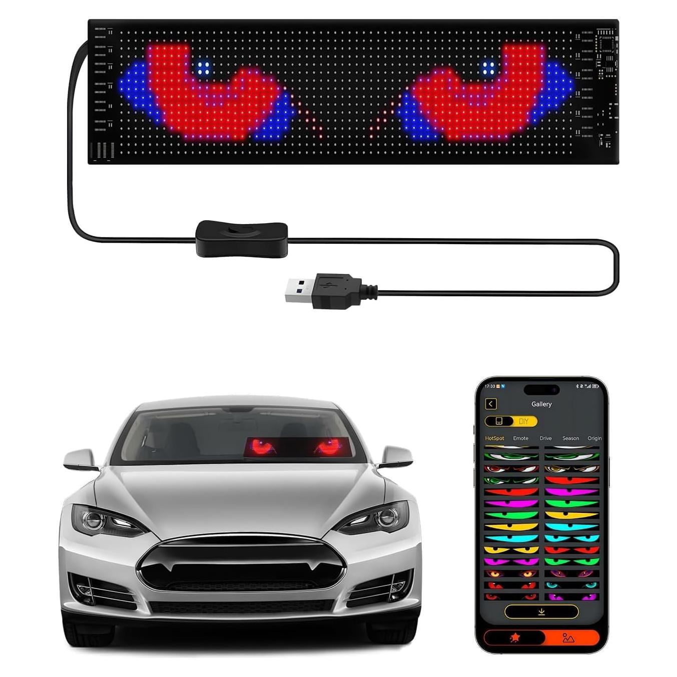 Display LED Ojos Diabólicos Innersoulful 35.4x10.2cm Programable