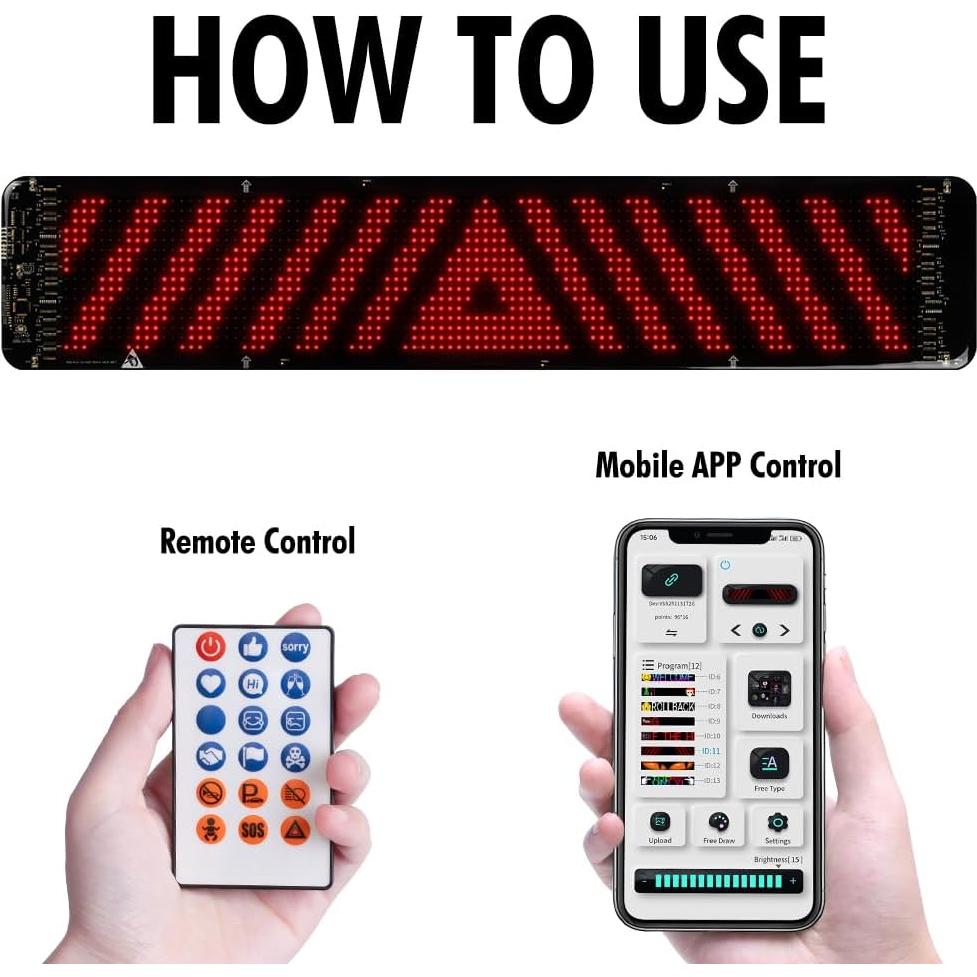Panel LED Dinámico Gelrova 60x12 cm USB Control Remoto