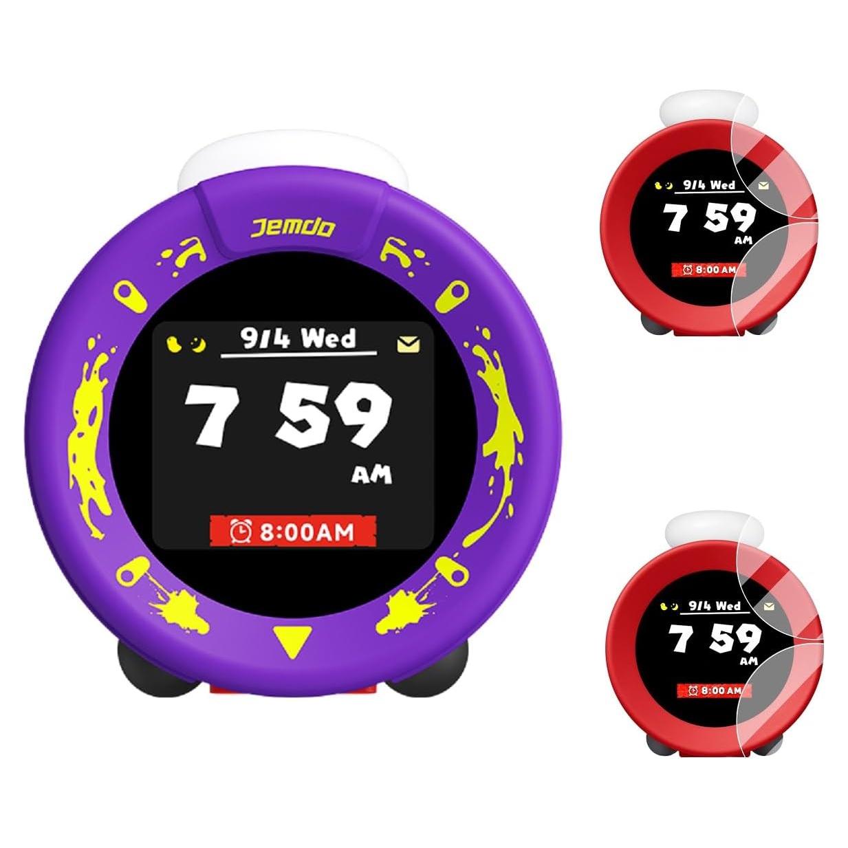 Funda de Silicona JEMDO para Reloj Despertador Nintendo - Juego Púrpura