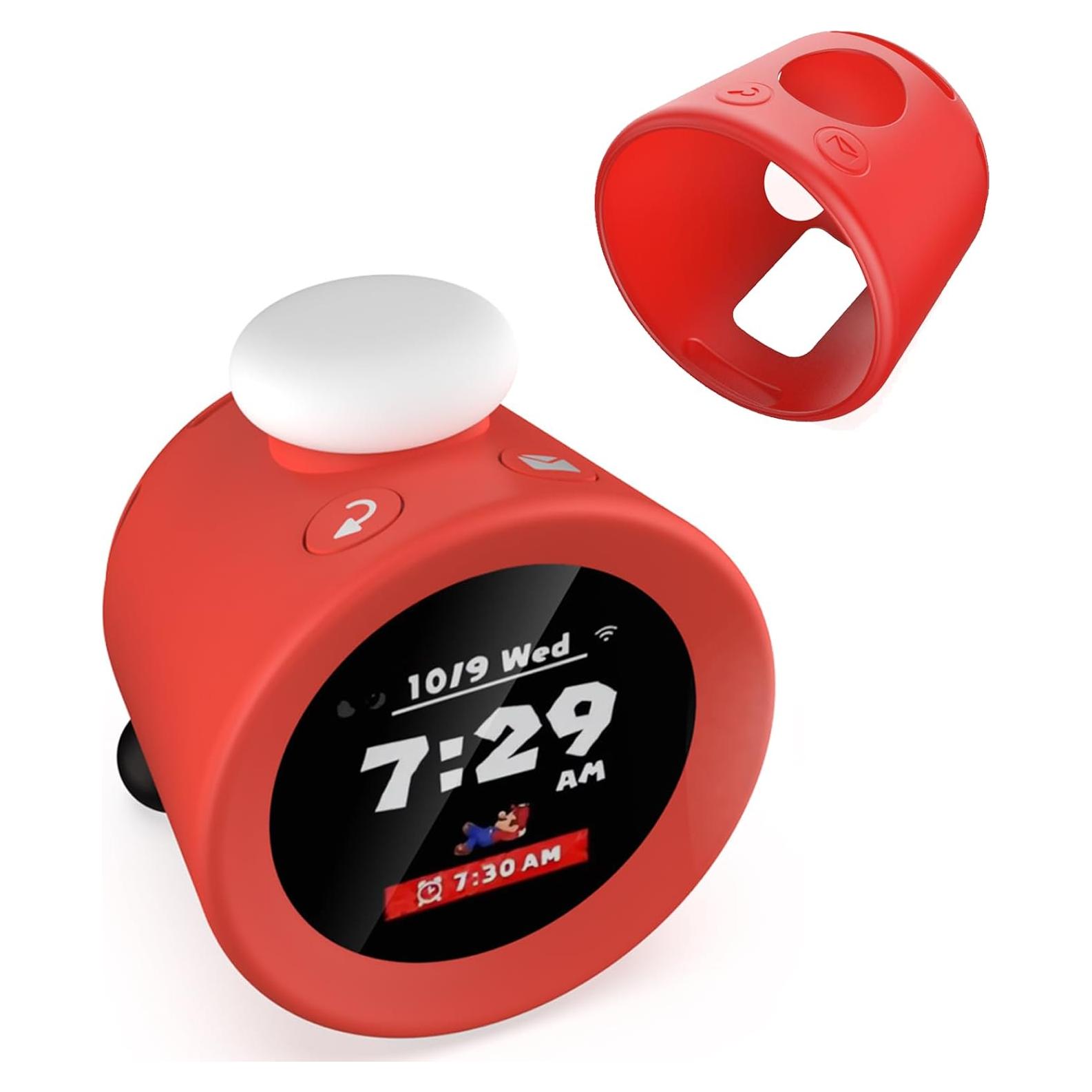 Funda de Silicona Suave YANMONGI para Nintendo Sound Clock Alarmo - Rojo