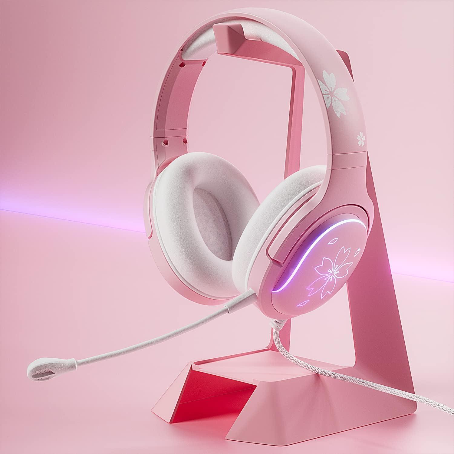 Auriculares de Juego Mytrix Sakura con Luz RGB 2m para PS4/PC