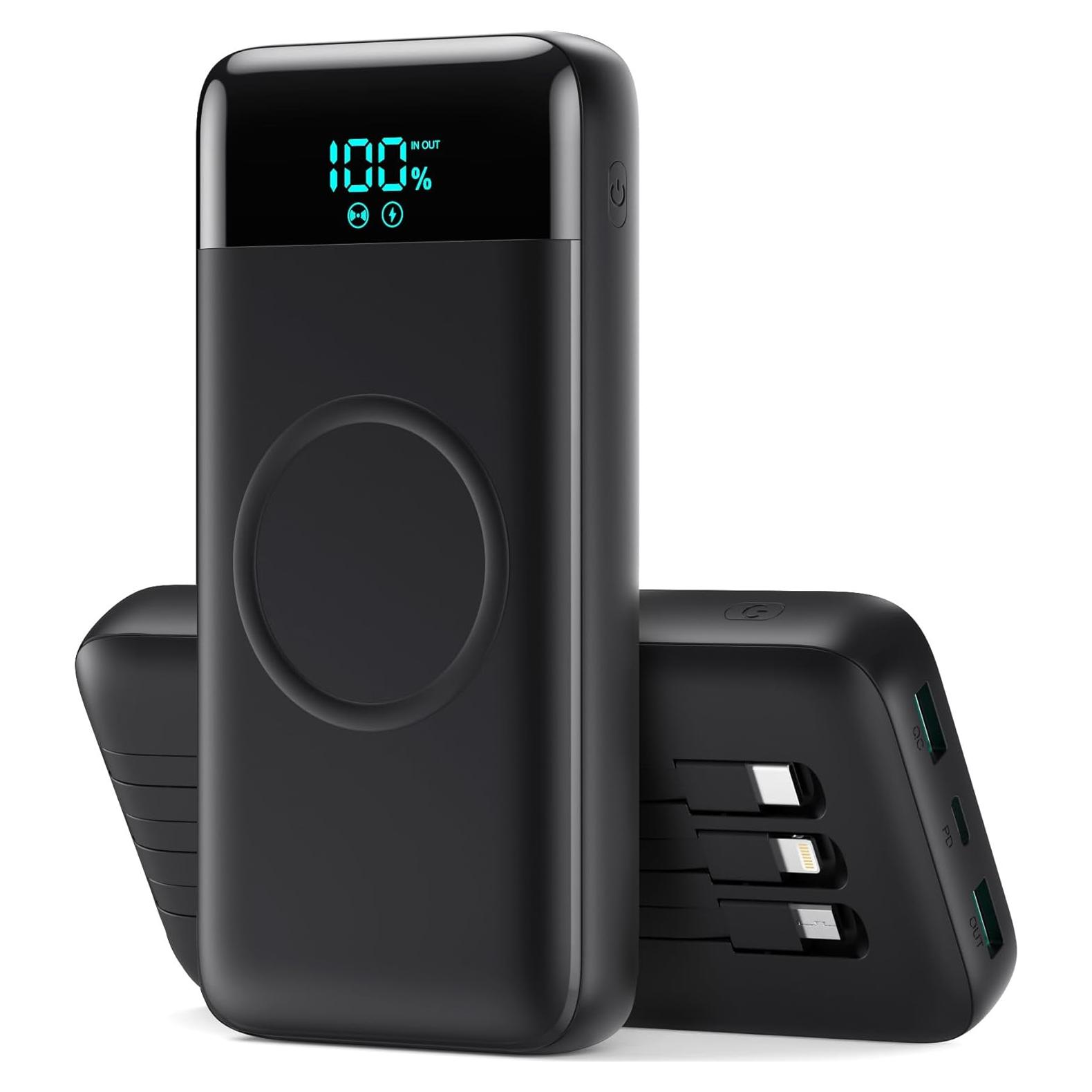 Cargador Portátil Inalámbrico 40800mAh HETP 25W Carga Rápida