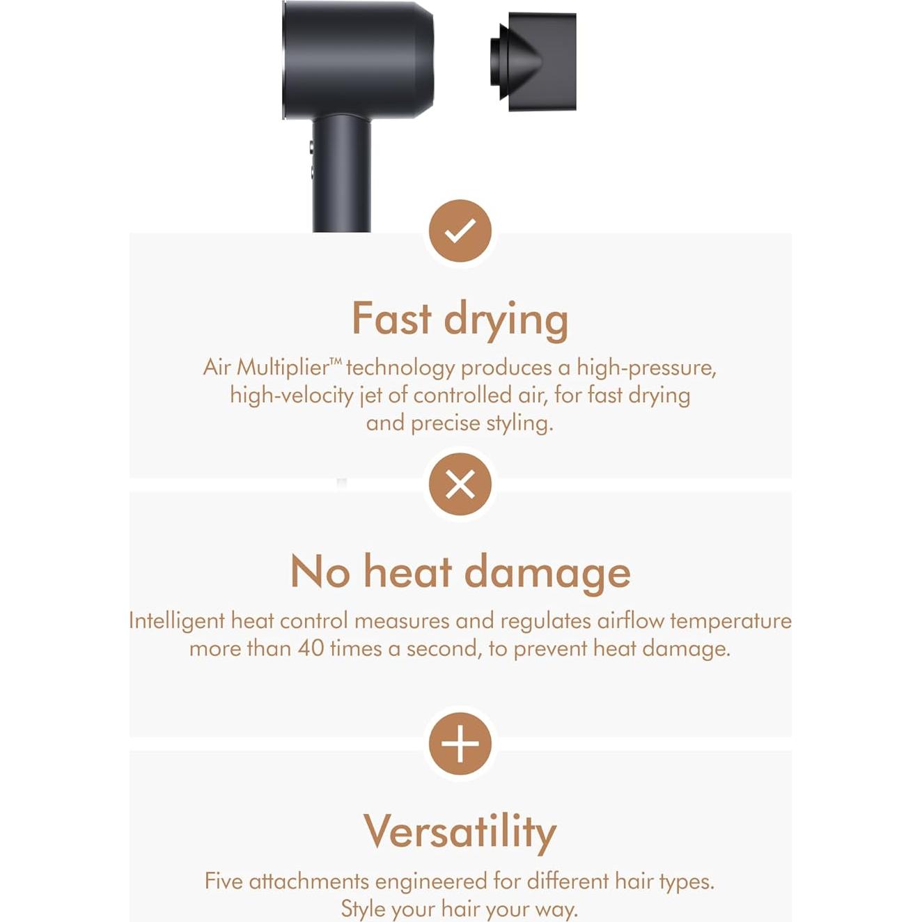 Secador de Pelo Dyson Supersonic Origin Negro 0.82kg