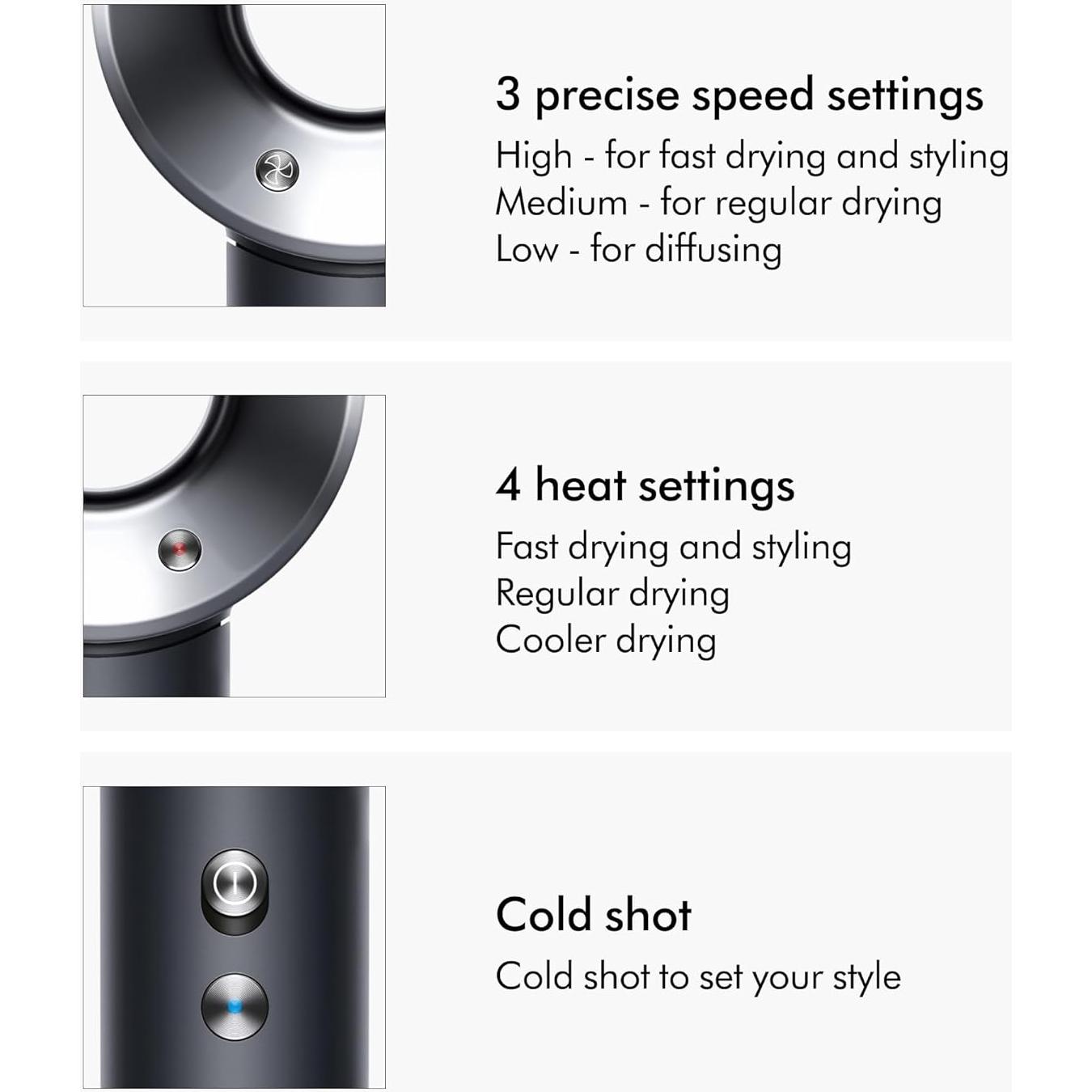 Secador de Pelo Dyson Supersonic Origin Negro 0.82kg