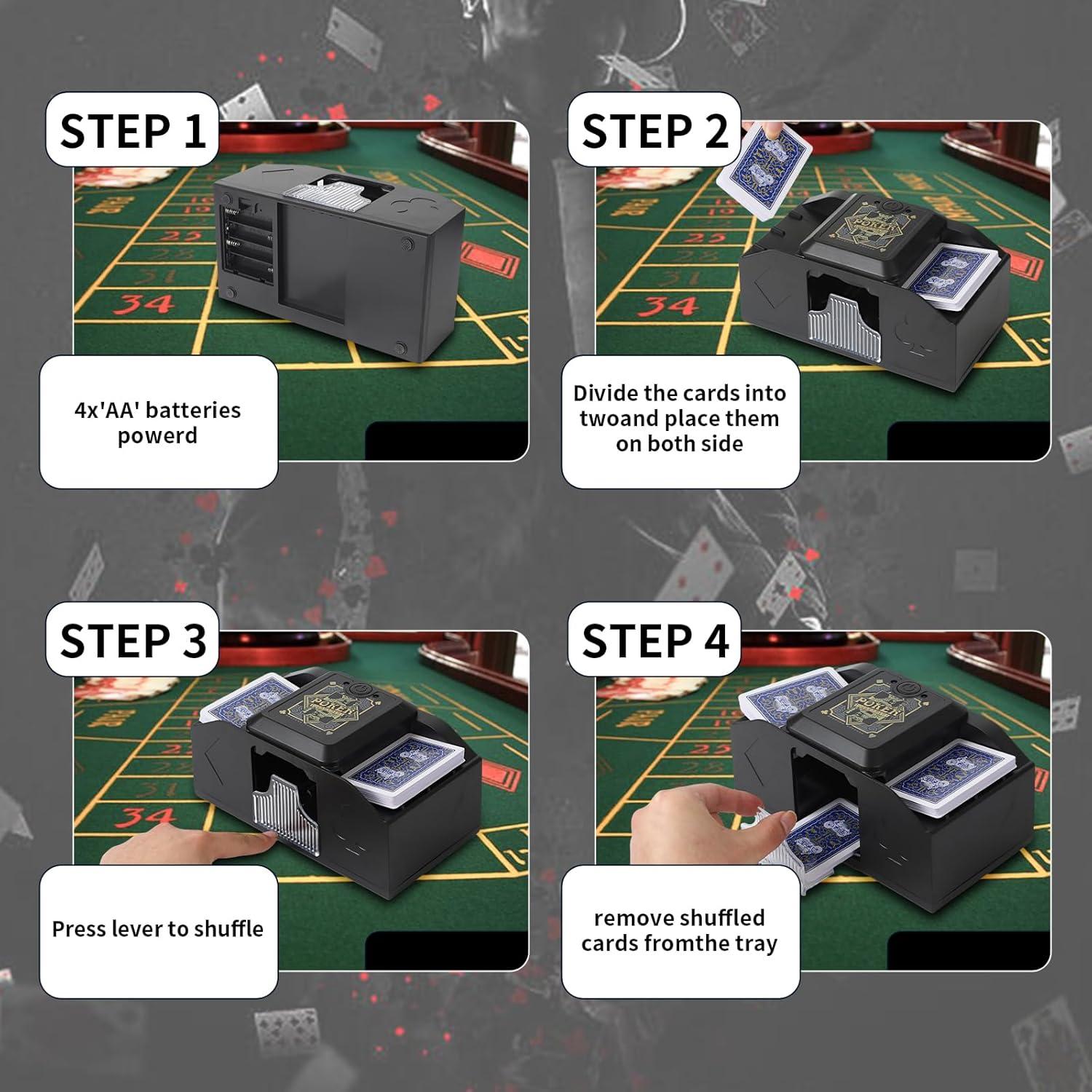 Barajador de Cartas Automático YXYFDC Recargable Bajo Ruido
