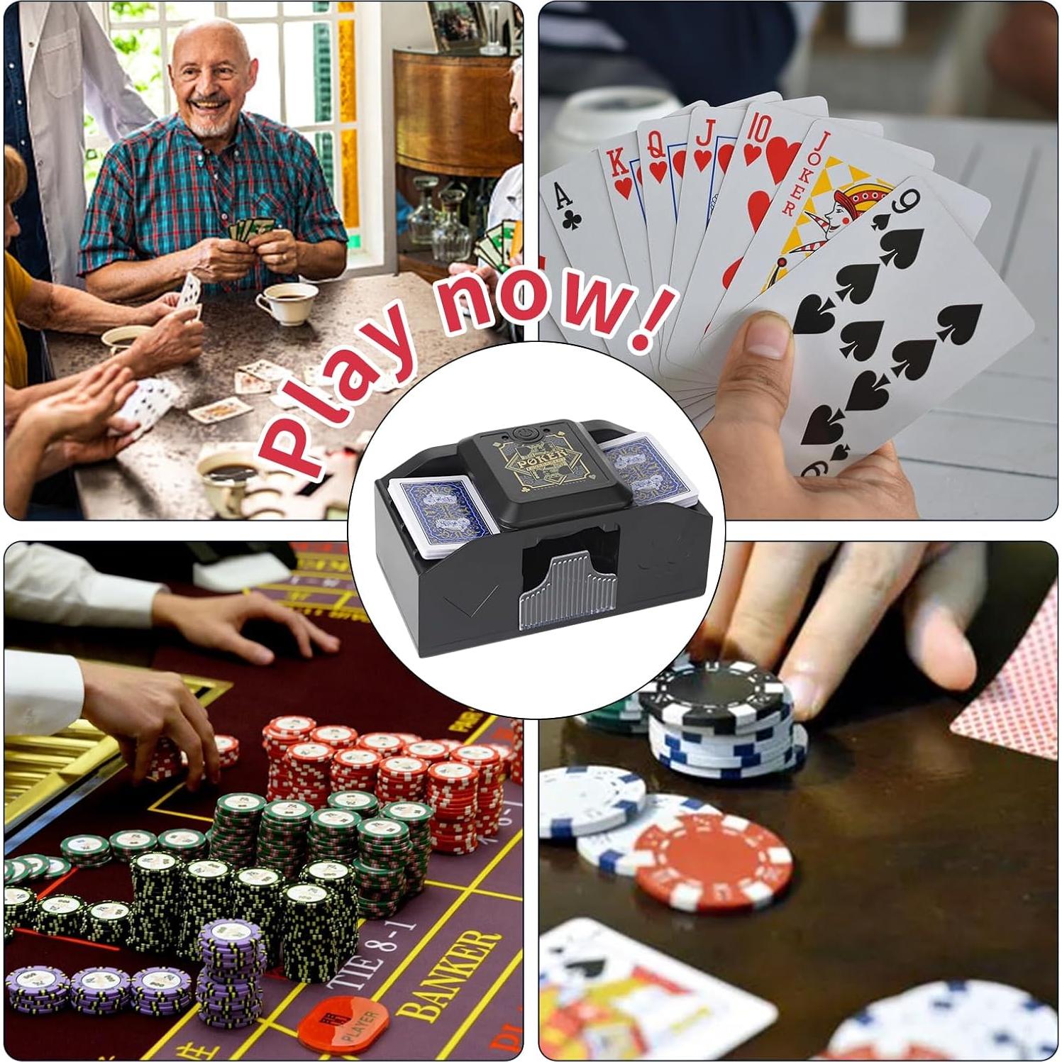 Barajador de Cartas Automático YXYFDC Recargable Bajo Ruido