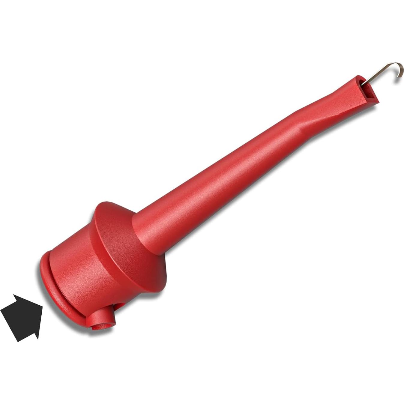 Goupchn 10PCS Multimeter Test Hook Clips SMD IC Cable Welding Test Clip for DIY Electronic Components Testing Red&Black