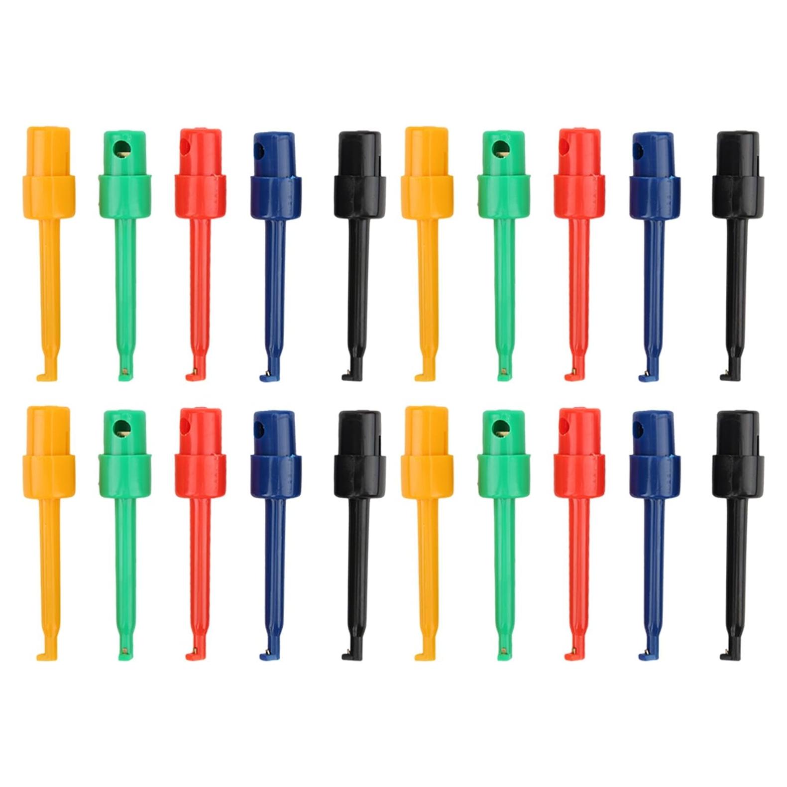 Ganchos de Prueba Walfront 20 Pcs para Multímetro Electrónico
