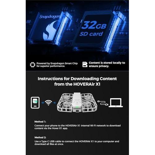 Drone HOVERAir X1 Estándar con Cámara 1080p y Modo Sígueme