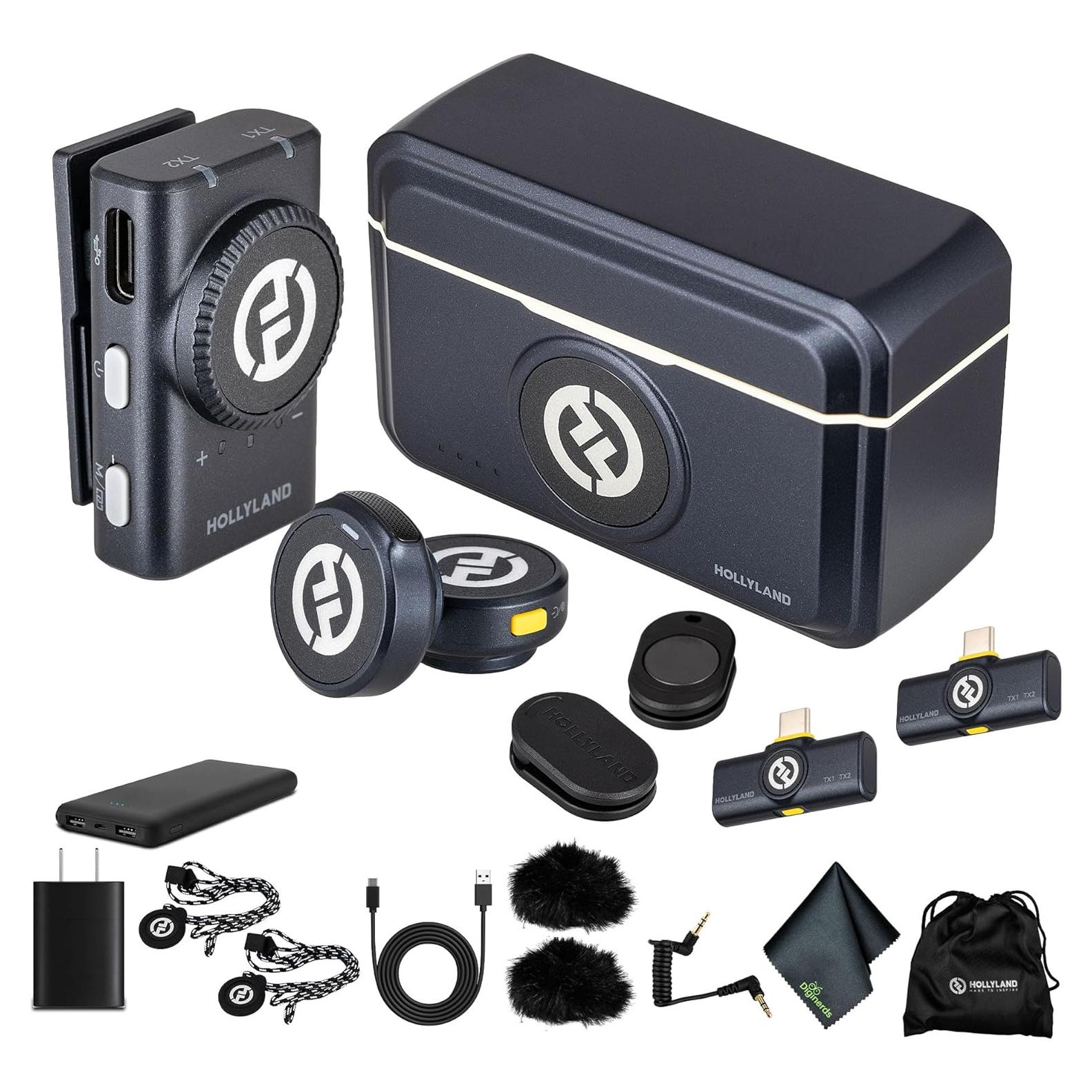 Micrófono Lavalier Inalámbrico Hollyland Lark M2 Duo 2 Personas