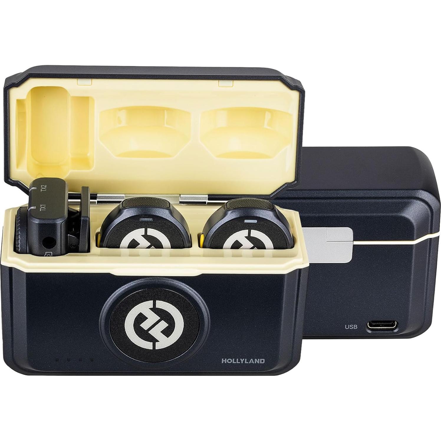 Micrófono Lavalier Inalámbrico Hollyland Lark M2 Duo 2 Personas