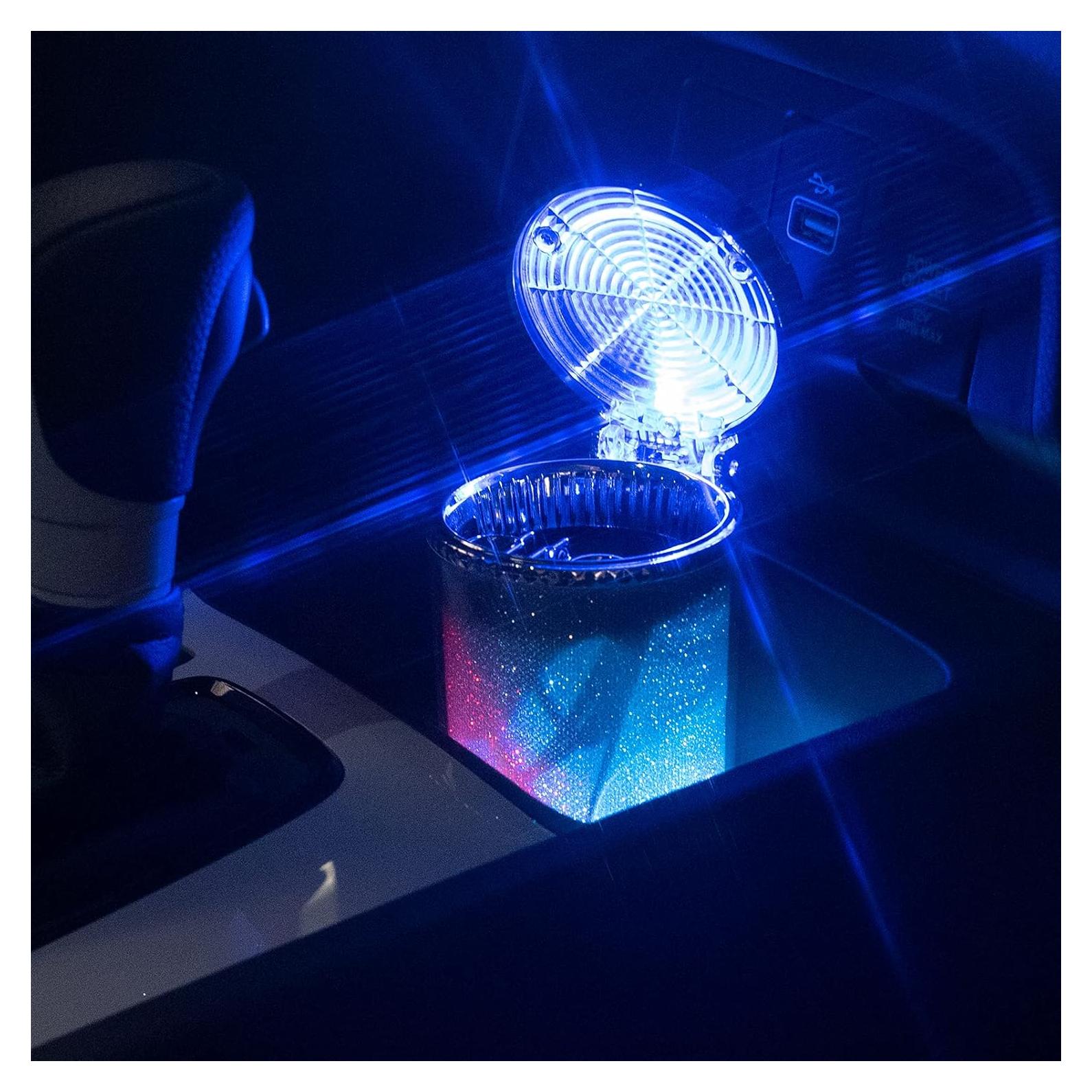 Cenicero de Coche EING Portátil con Luz LED Colorida