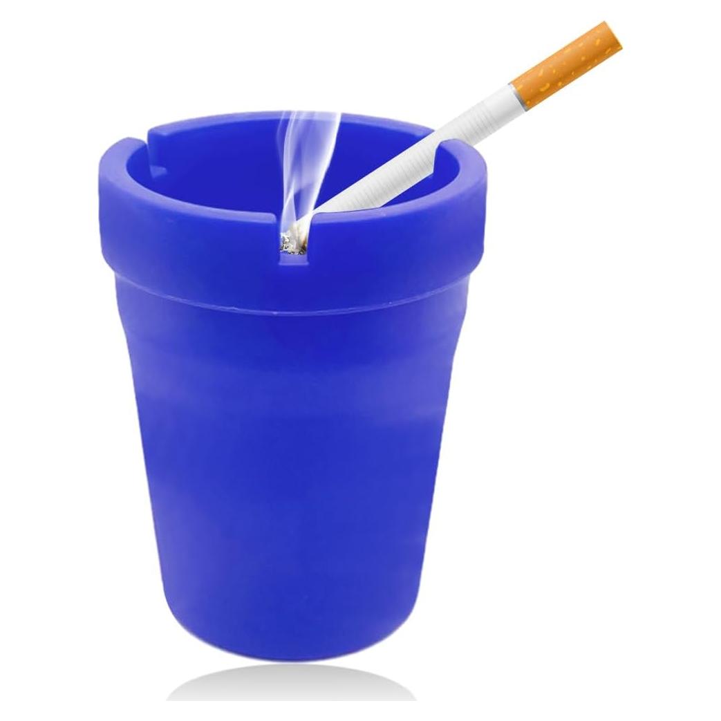 Cenicero de Coche Yourkar Automático Azul Universal