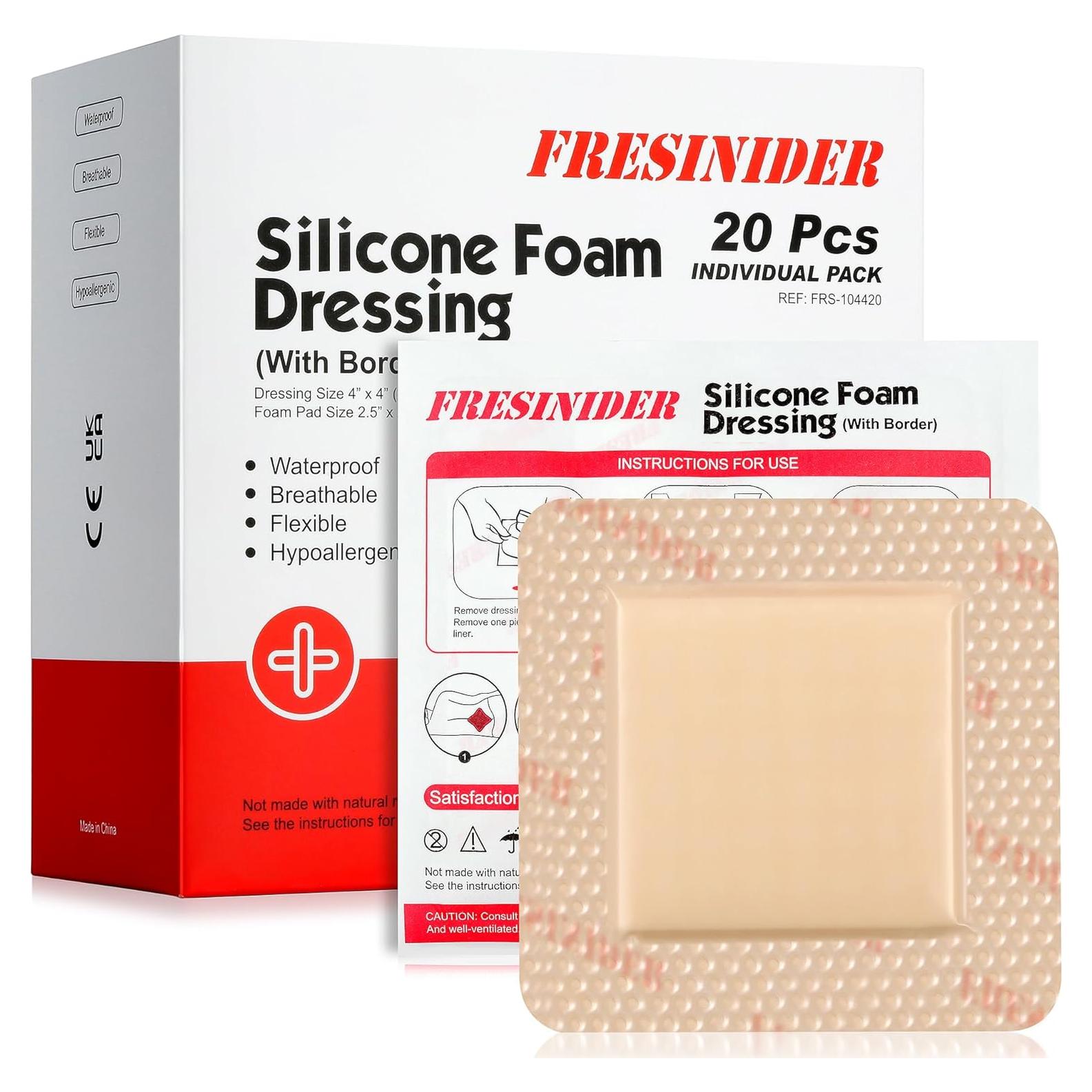 Venda de Espuma de Silicona FRESINIDER - 20 Unidades 10x10 cm