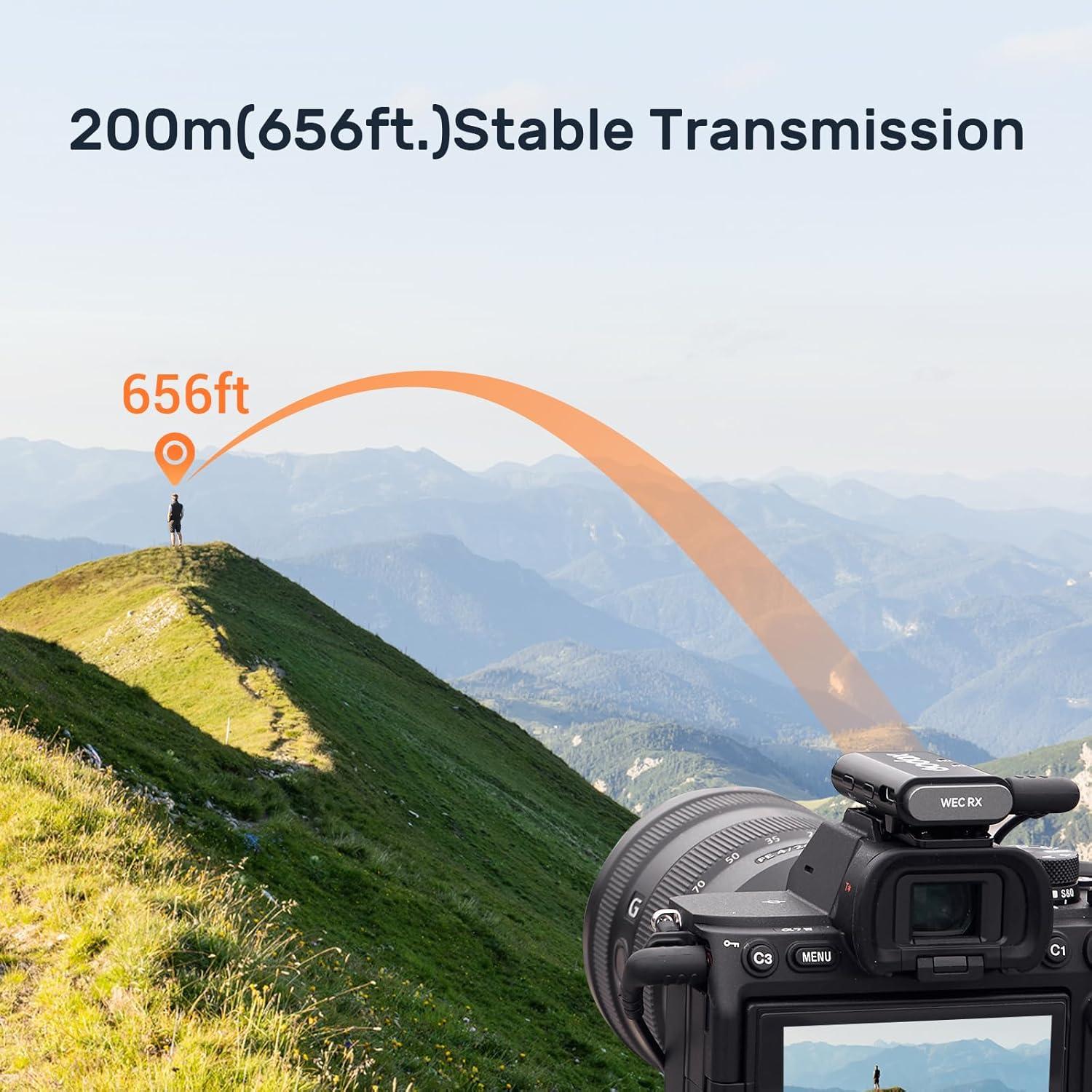 Micrófono Inalámbrico GODOX WEC Kit2 Lavalier 200m 8H Batería