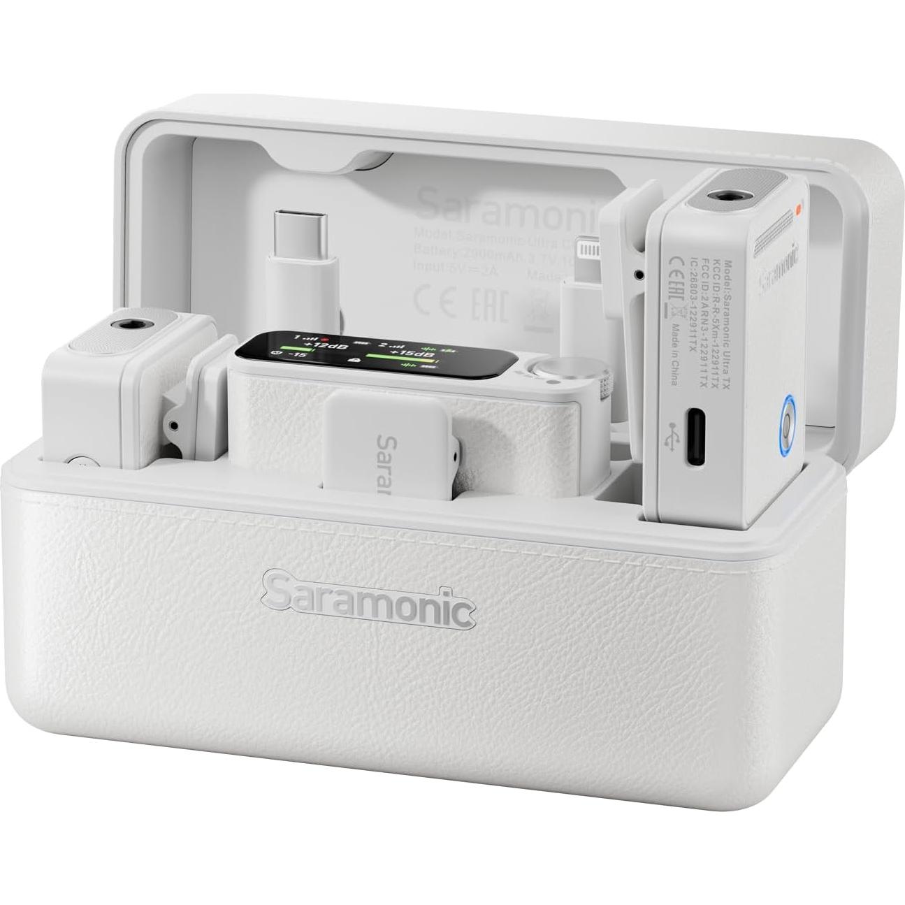 Micrófono Lavalier Inalámbrico Saramonic Ultra 02, 32-Bit Float, IPX5