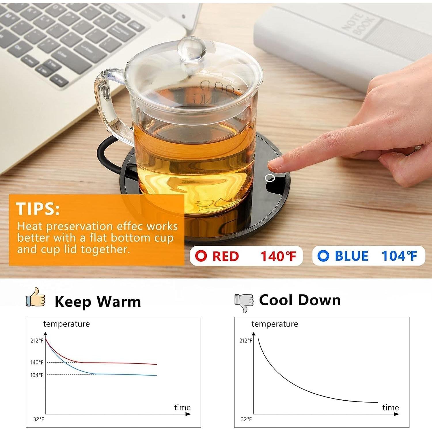 Calentador de Té y Taza - 2 Temperaturas, Portátil
