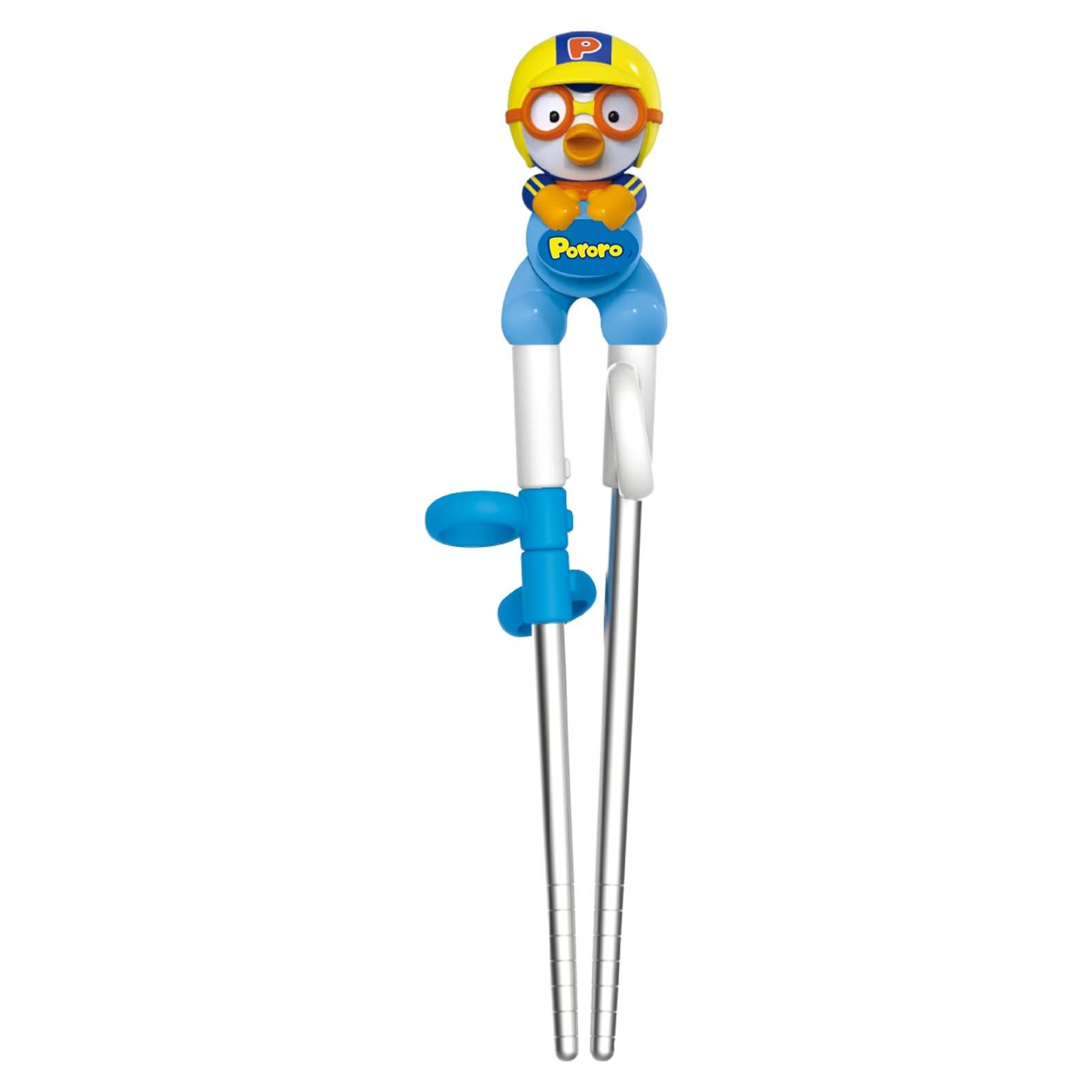 Palillos de Entrenamiento Pororo Edison Niños Diestros Acero Inoxidable