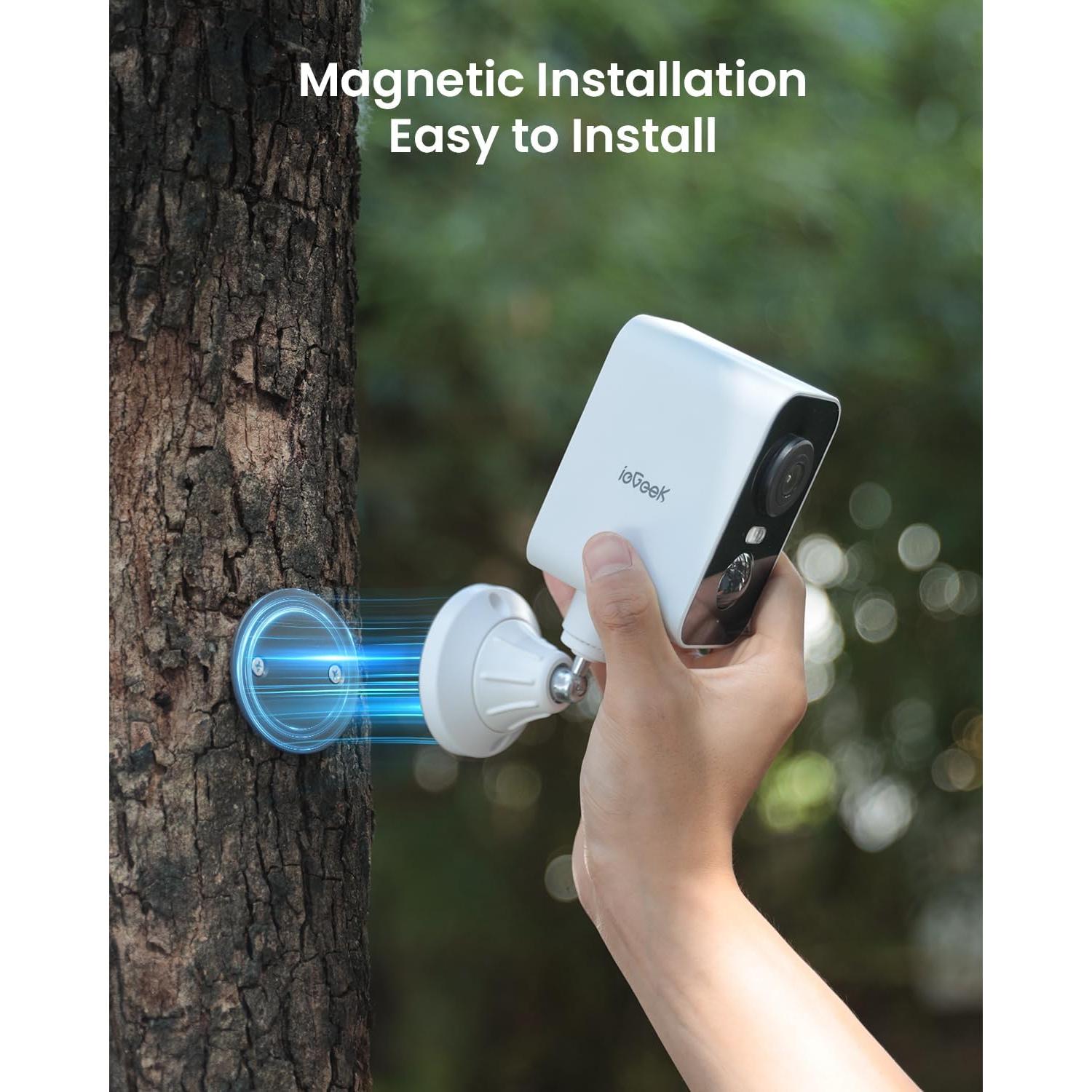 Cámara de Seguridad Celular 4G LTE ieGeek con Energía Solar 2K