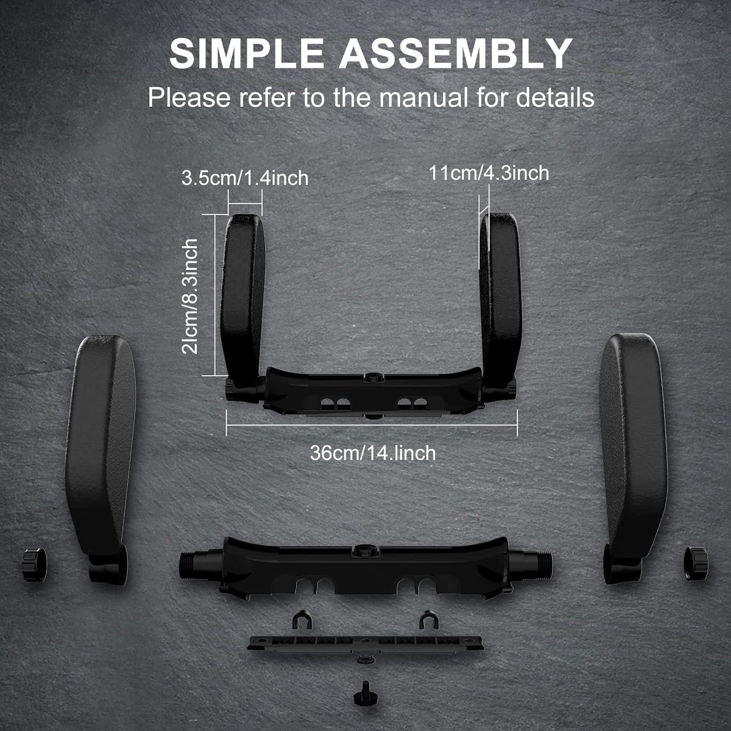 Almohada ajustable para reposacabezas Heapany - Negro