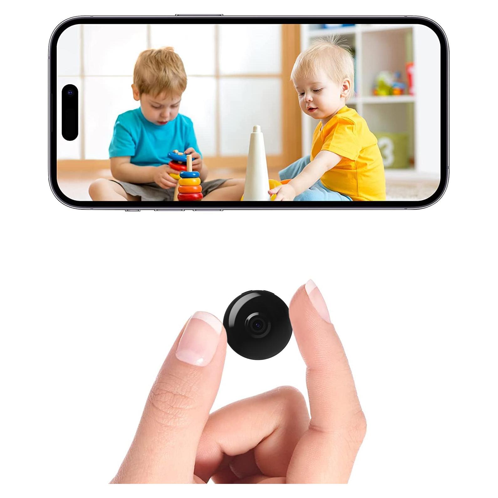 Cámara de Seguridad Mini WiFi 4K Genérico con Visión Nocturna