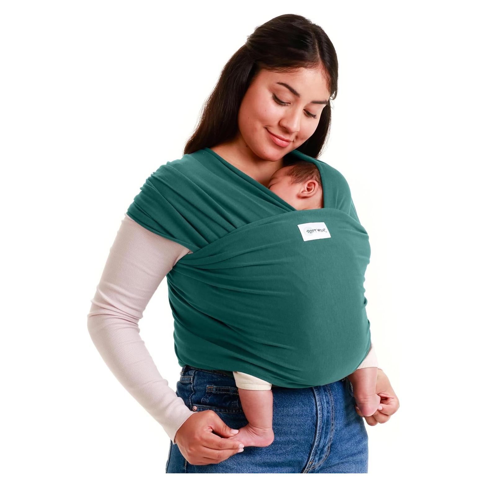 Fular Ergonómico Sleepy Wrap para Bebés 3.2-15.9 kg Verde Oscuro