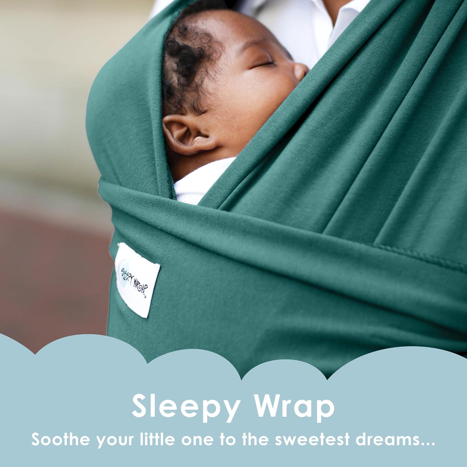 Fular Ergonómico Sleepy Wrap para Bebés 3.2-15.9 kg Verde Oscuro