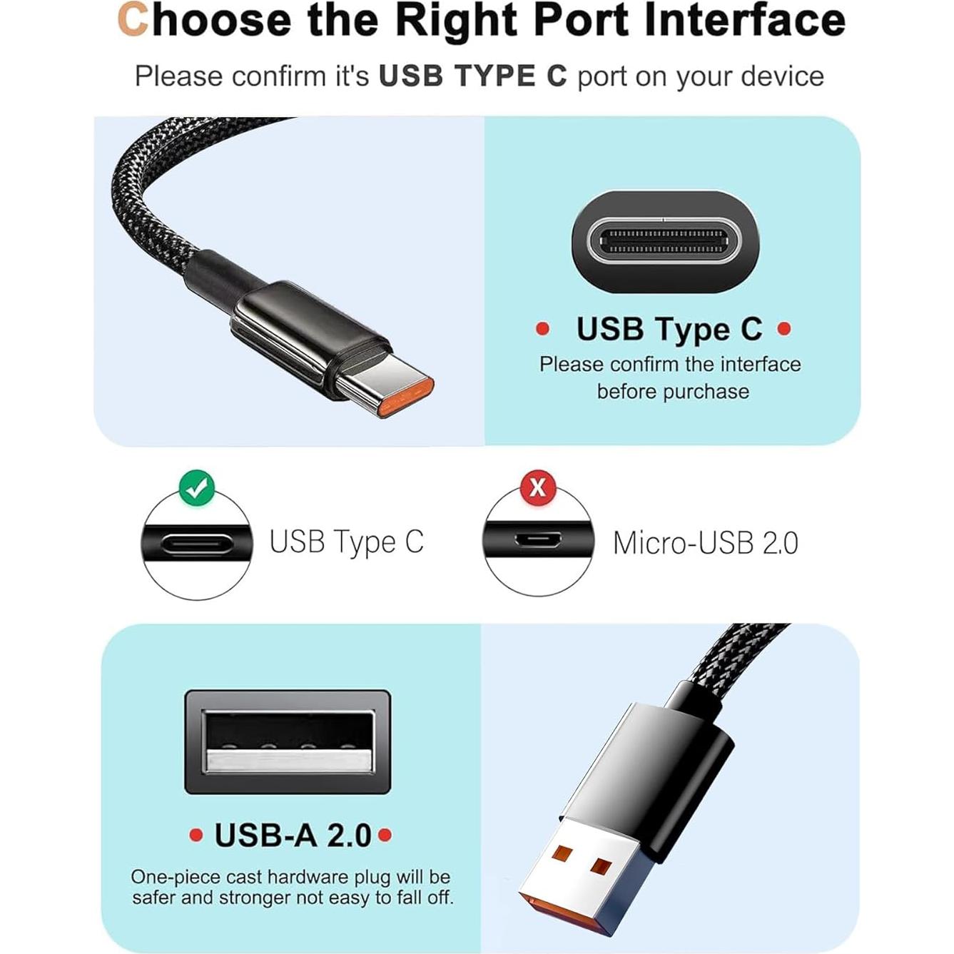 Cable de Carga USB-C 1M Nylon Trenzado Logitech Brio 4K