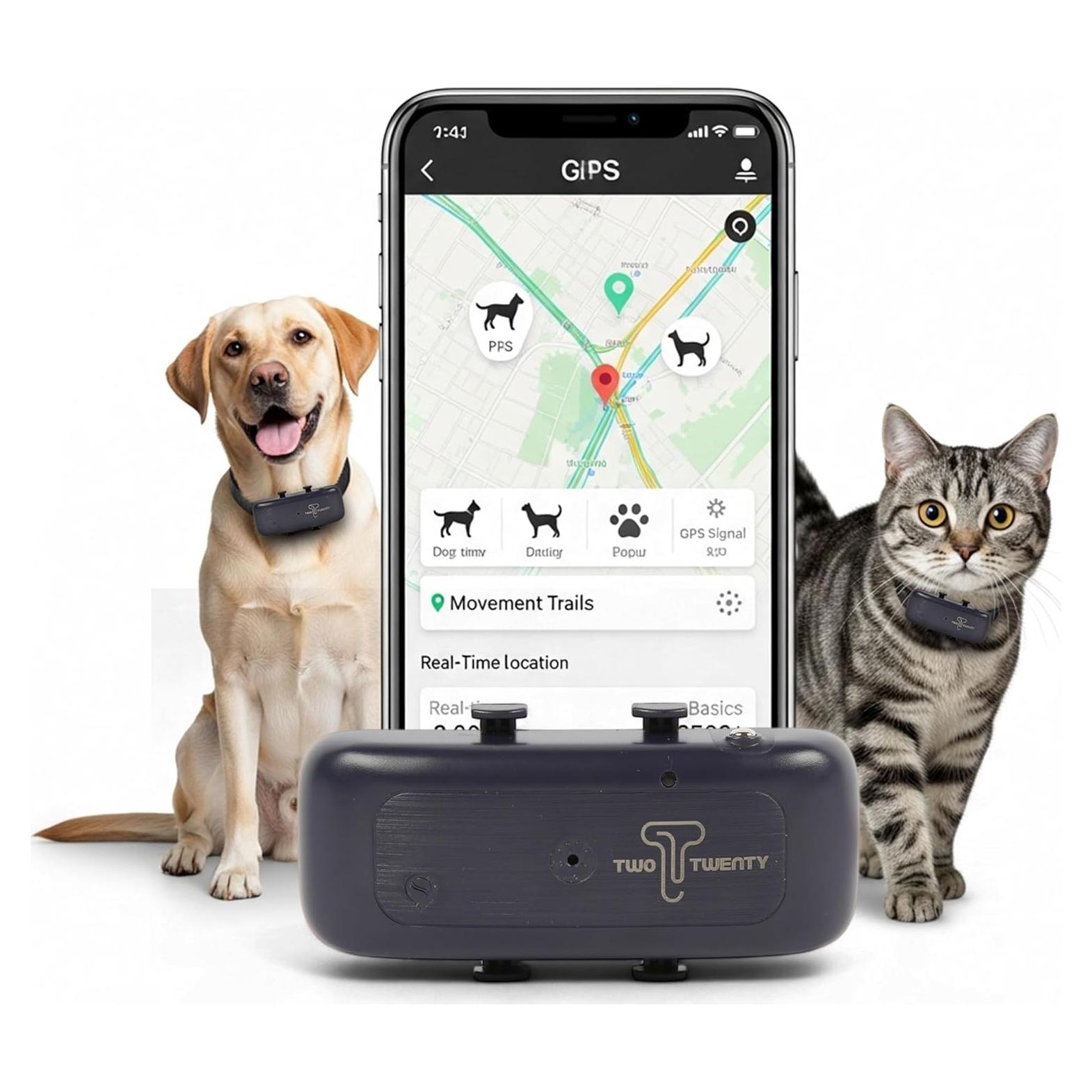 Rastreador GPS para Mascotas Two Twenty TT04 - Ligero y Recargable